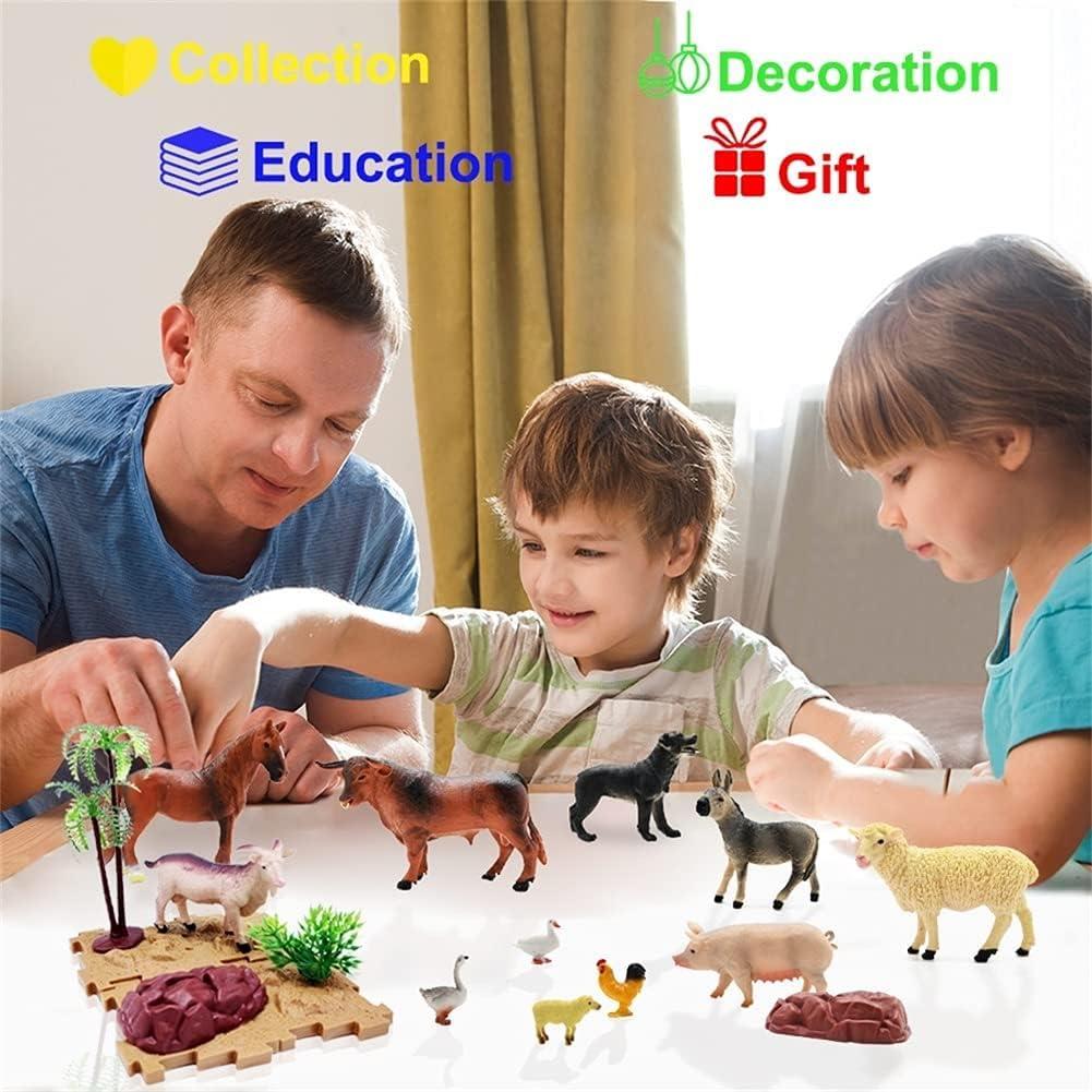 Figuritas de Animales de Granja BOLZRA 53 PCS Juguete Educativo