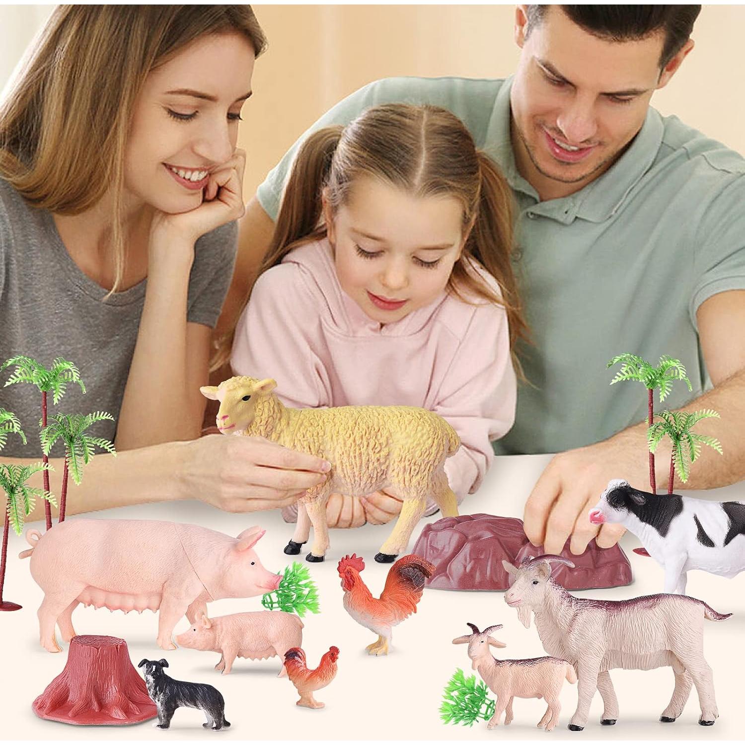 Set de 35 Juguetes de Animales de Granja EnAuRoL