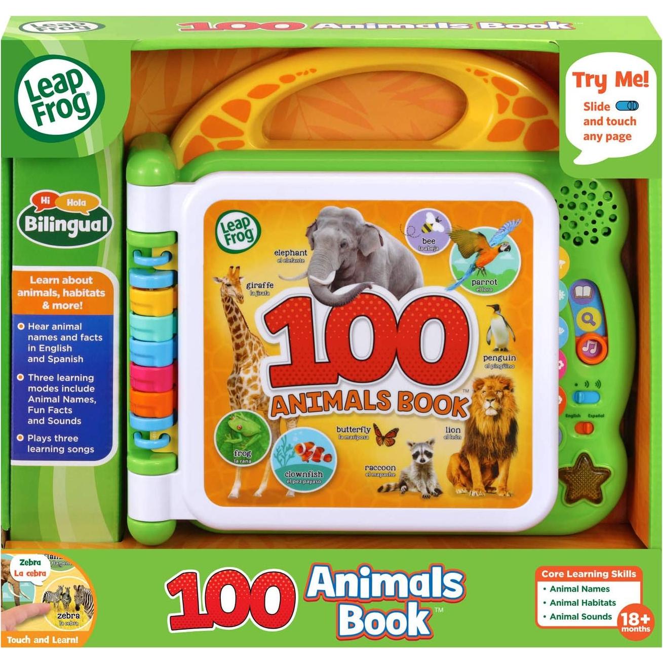 Libro Interactivo 100 Animales VTech Verde 18 meses+