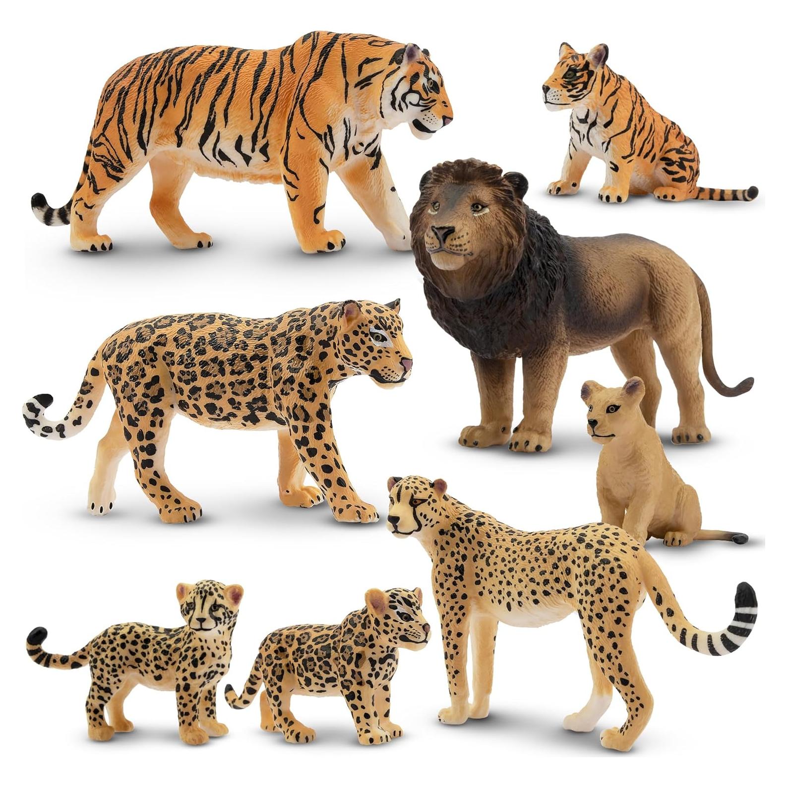 Figuras de Animales de Selva Toymany 8 Piezas 12,7 cm