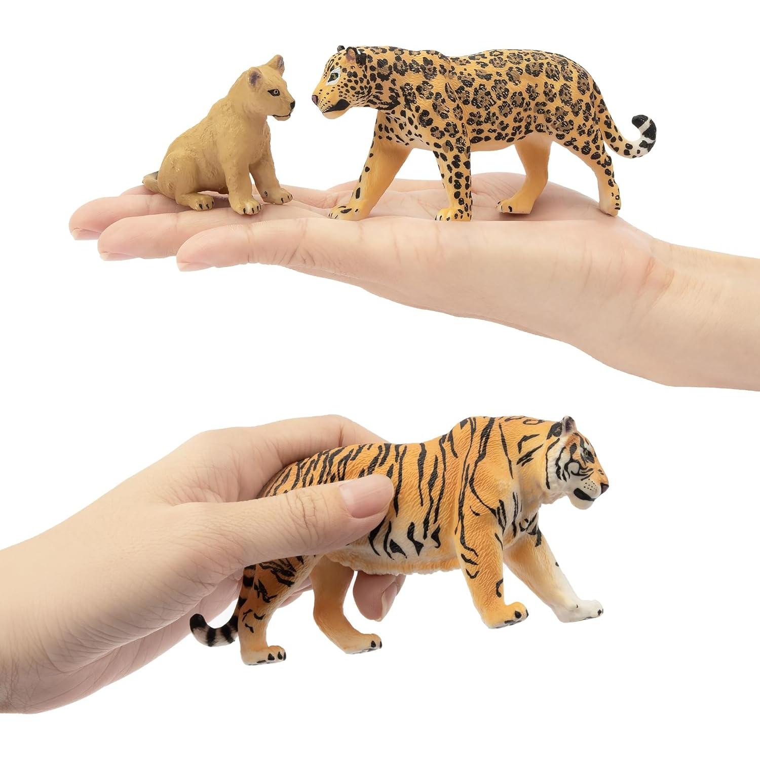 Figuras de Animales de Selva Toymany 8 Piezas 12,7 cm
