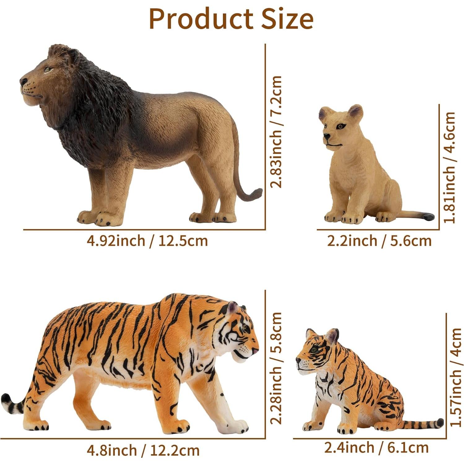 Figuras de Animales de Selva Toymany 8 Piezas 12,7 cm