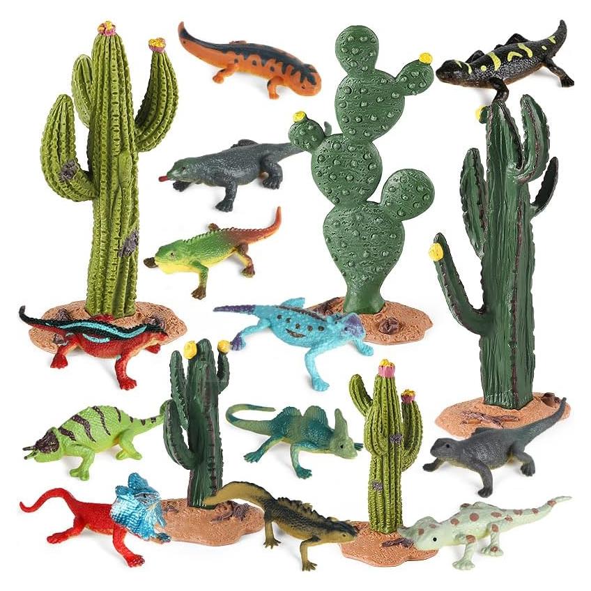 Figuritas de Animales del Desierto EOIVSH 17pcs Juguetes