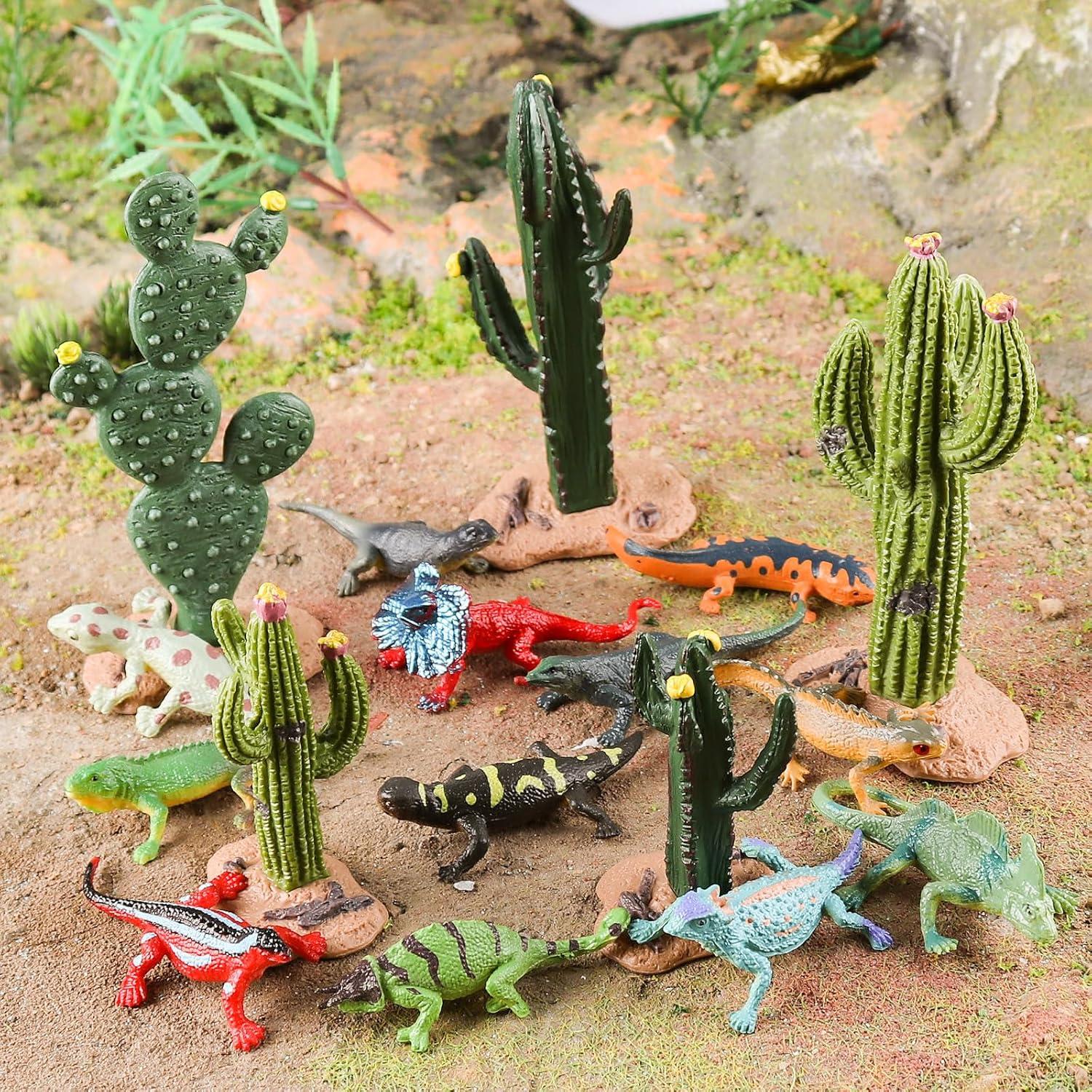 Figuritas de Animales del Desierto EOIVSH 17pcs Juguetes