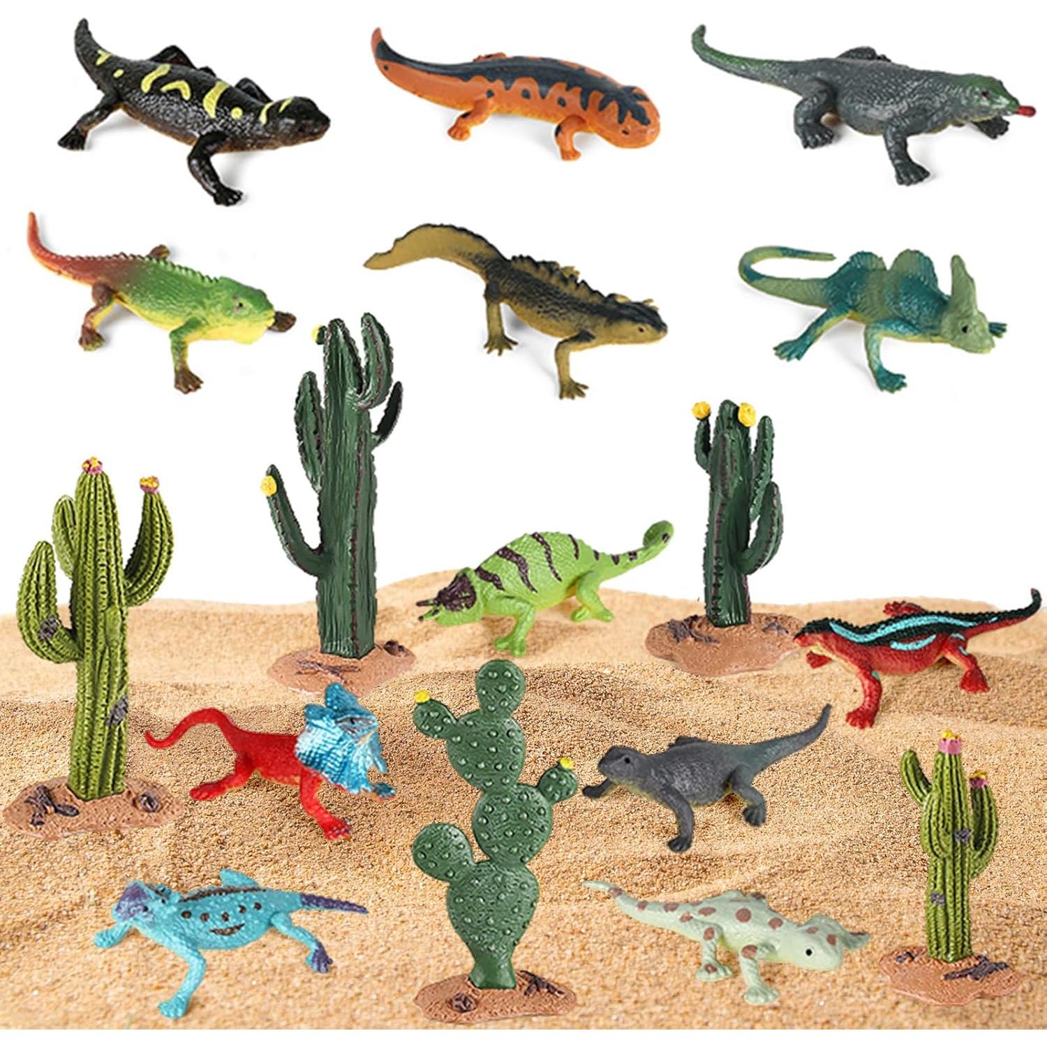 Figuritas de Animales del Desierto EOIVSH 17pcs Juguetes