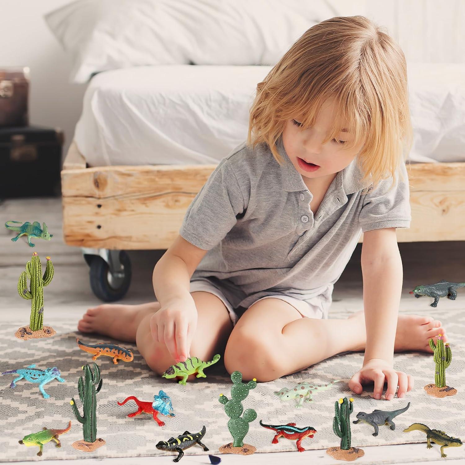 Figuritas de Animales del Desierto EOIVSH 17pcs Juguetes