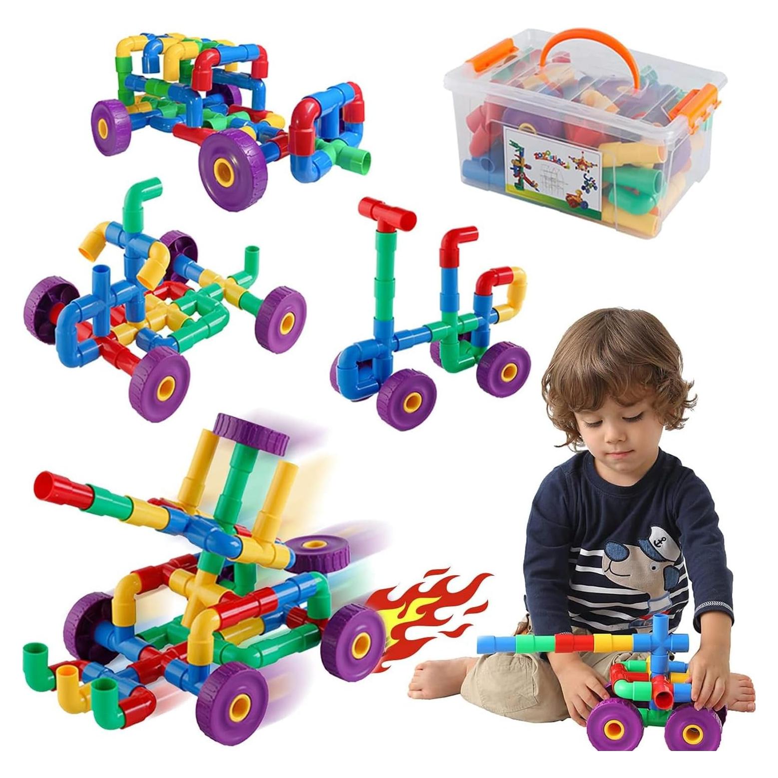 Juguete de Aprendizaje STEM ZOZOPLAY 64 Piezas Multicolor