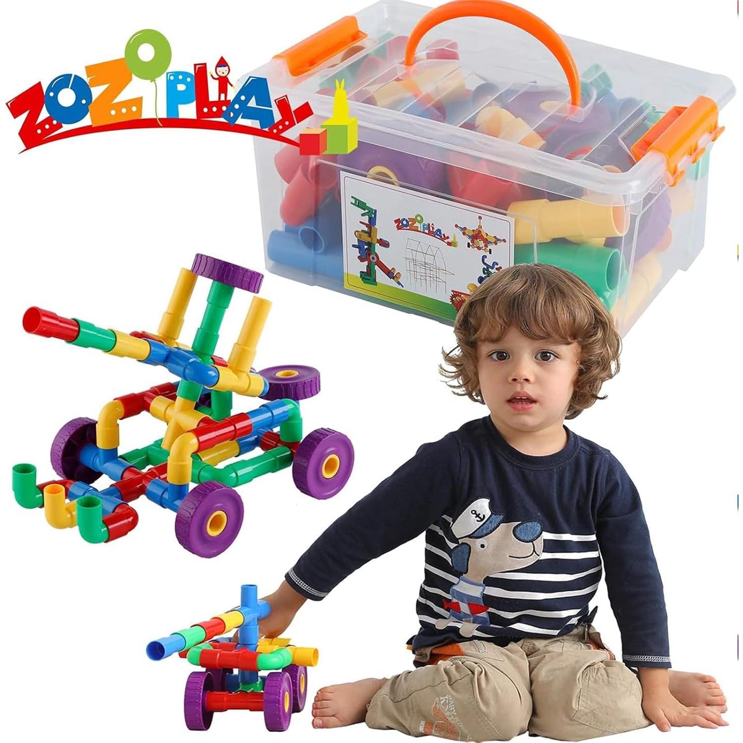 Juguete de Aprendizaje STEM ZOZOPLAY 64 Piezas Multicolor