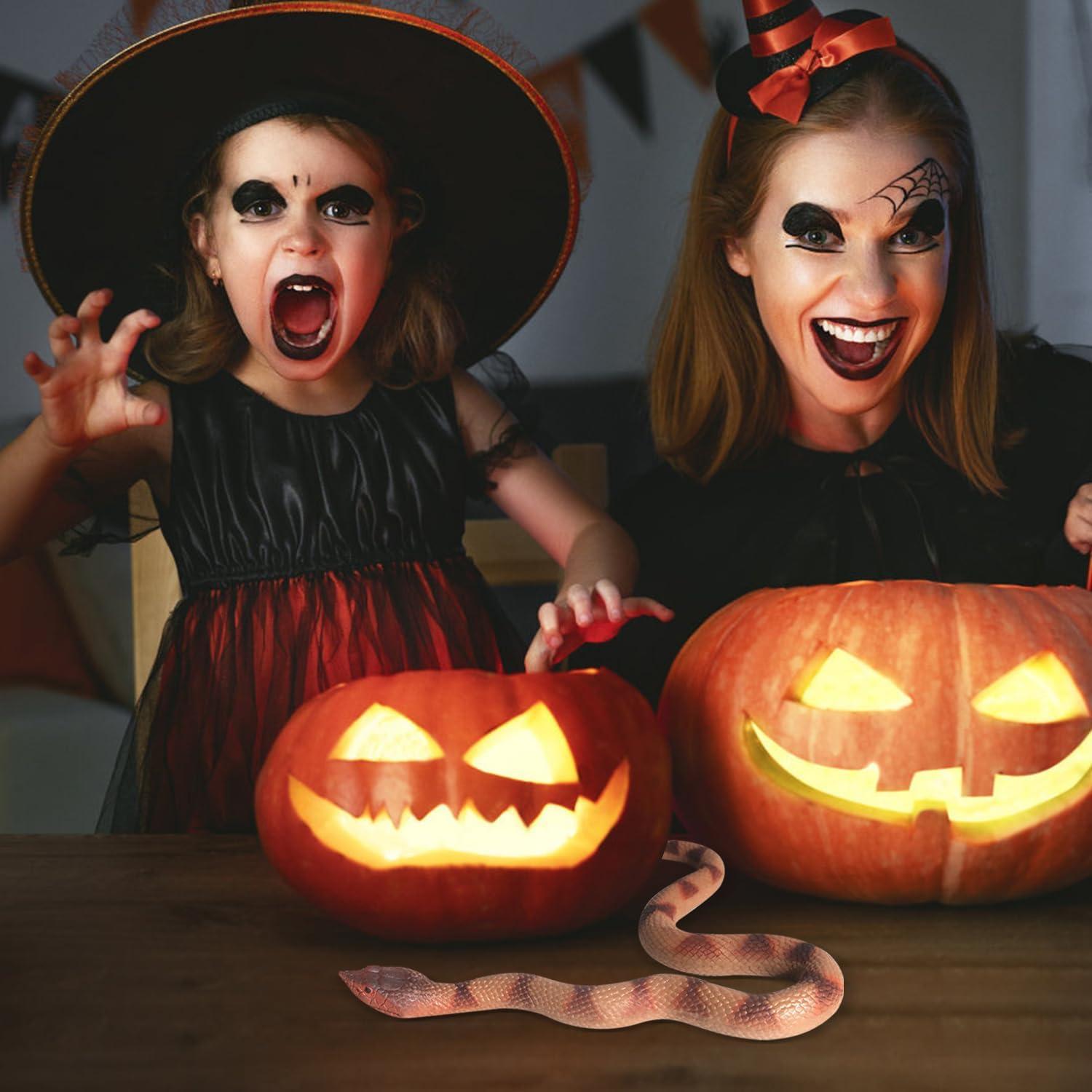 Juguetes de Serpiente Falsa SIENON 2 Pcs Caucho 32 cm