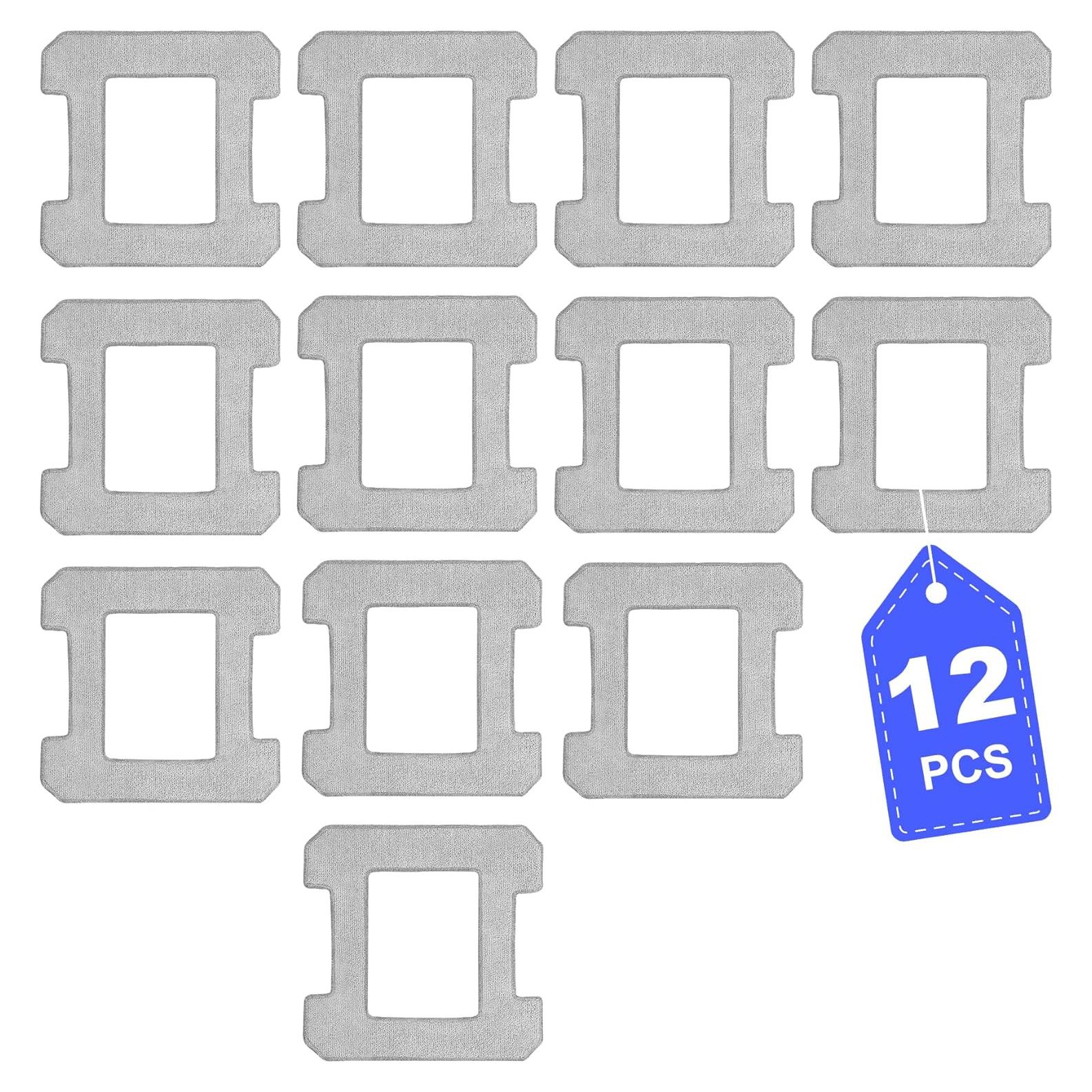 Paquete de 12 Trapos de Limpieza DR DAPPER para Ecovacs Winbot
