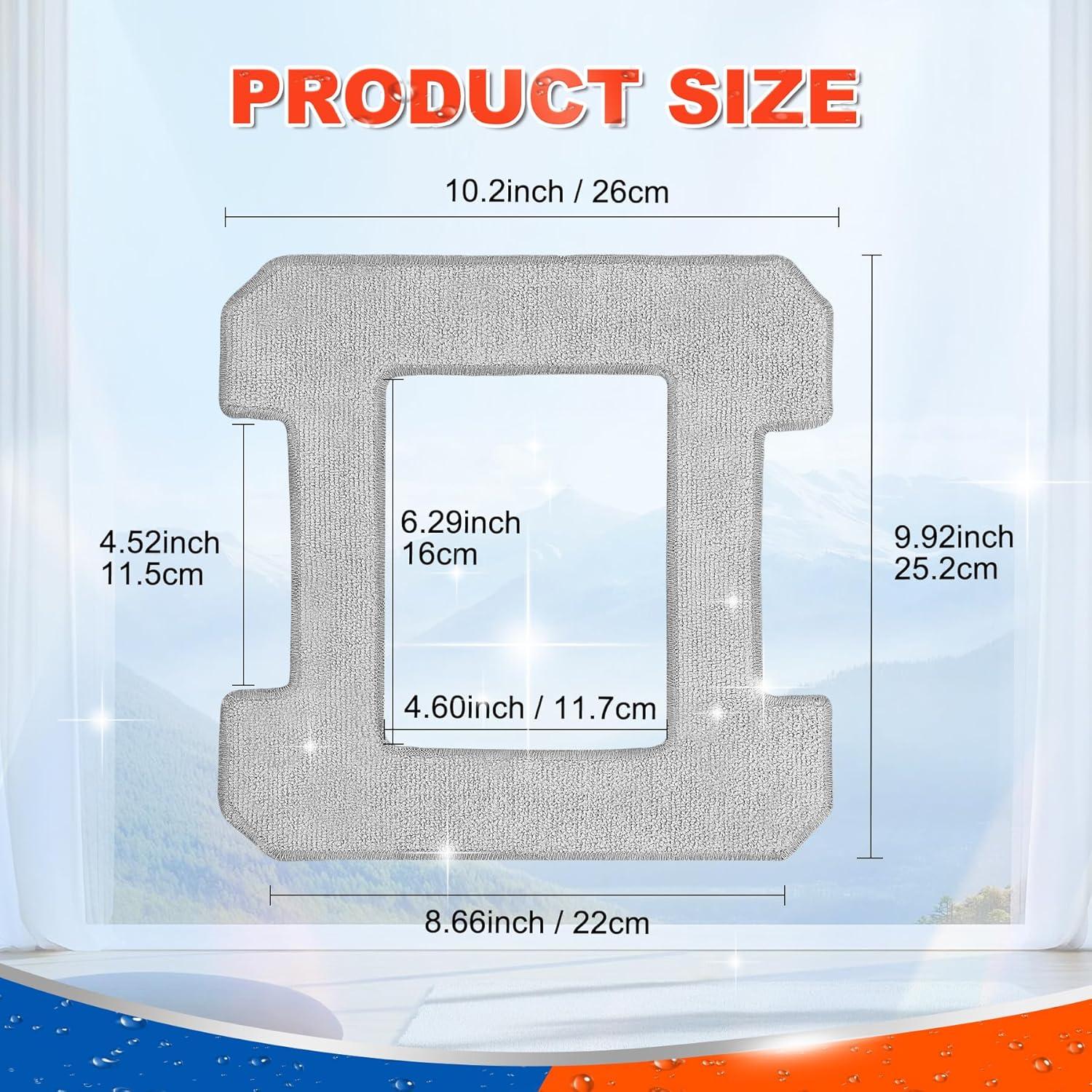 Paquete de 12 Trapos de Limpieza DR DAPPER para Ecovacs Winbot