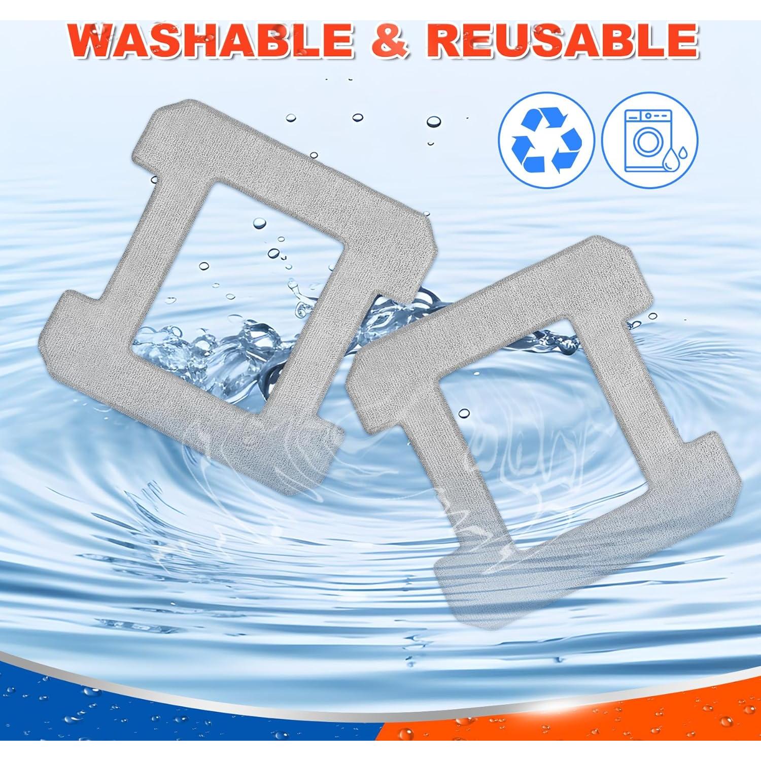 Paquete de 12 Trapos de Limpieza DR DAPPER para Ecovacs Winbot