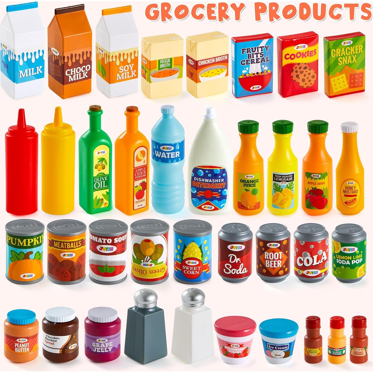 Conjunto de Juguete de Comida 200 Piezas JOYIN para Niños