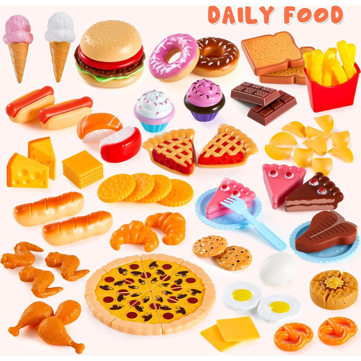 Conjunto de Juguete de Comida 200 Piezas JOYIN para Niños
