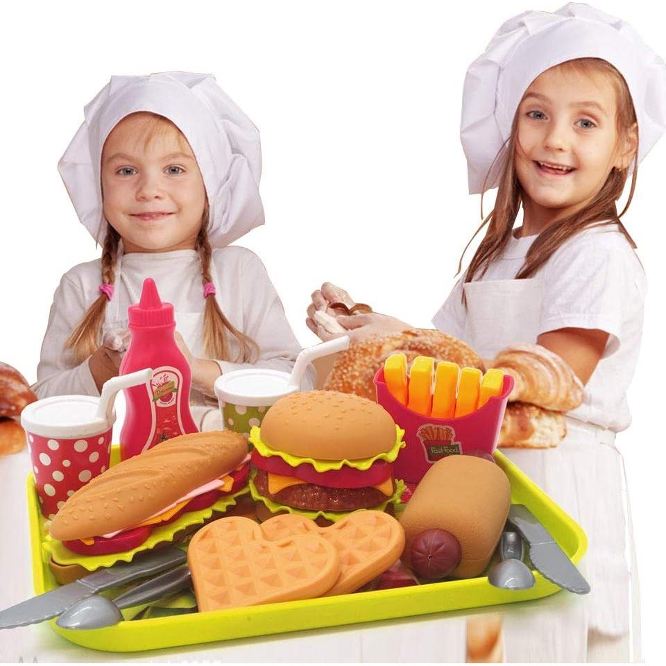 Set de Comida Rápida de Juguete ELitao - 18 Piezas