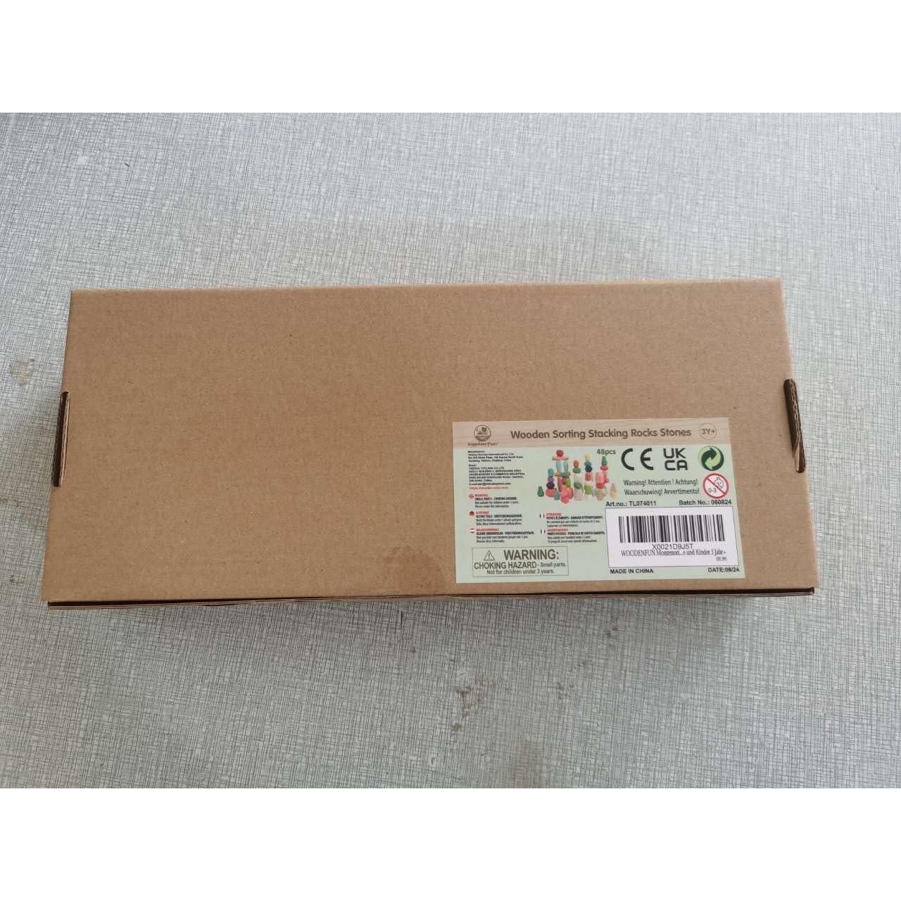 Juego de Bloques de Madera 48 PCS Montessori WOODENFUN