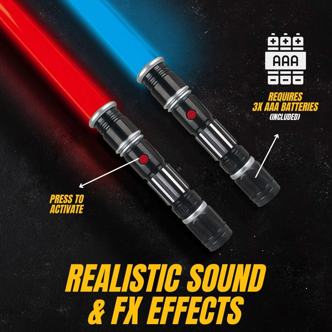 Juego de 12 Sables LED Liberty Imports - Espadas Retráctiles con Sonido