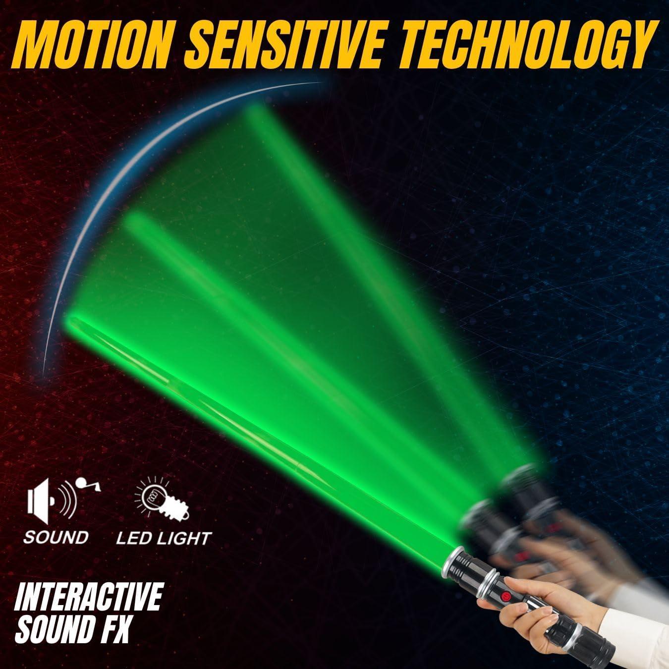 Juego de 12 Sables LED Liberty Imports - Espadas Retráctiles con Sonido