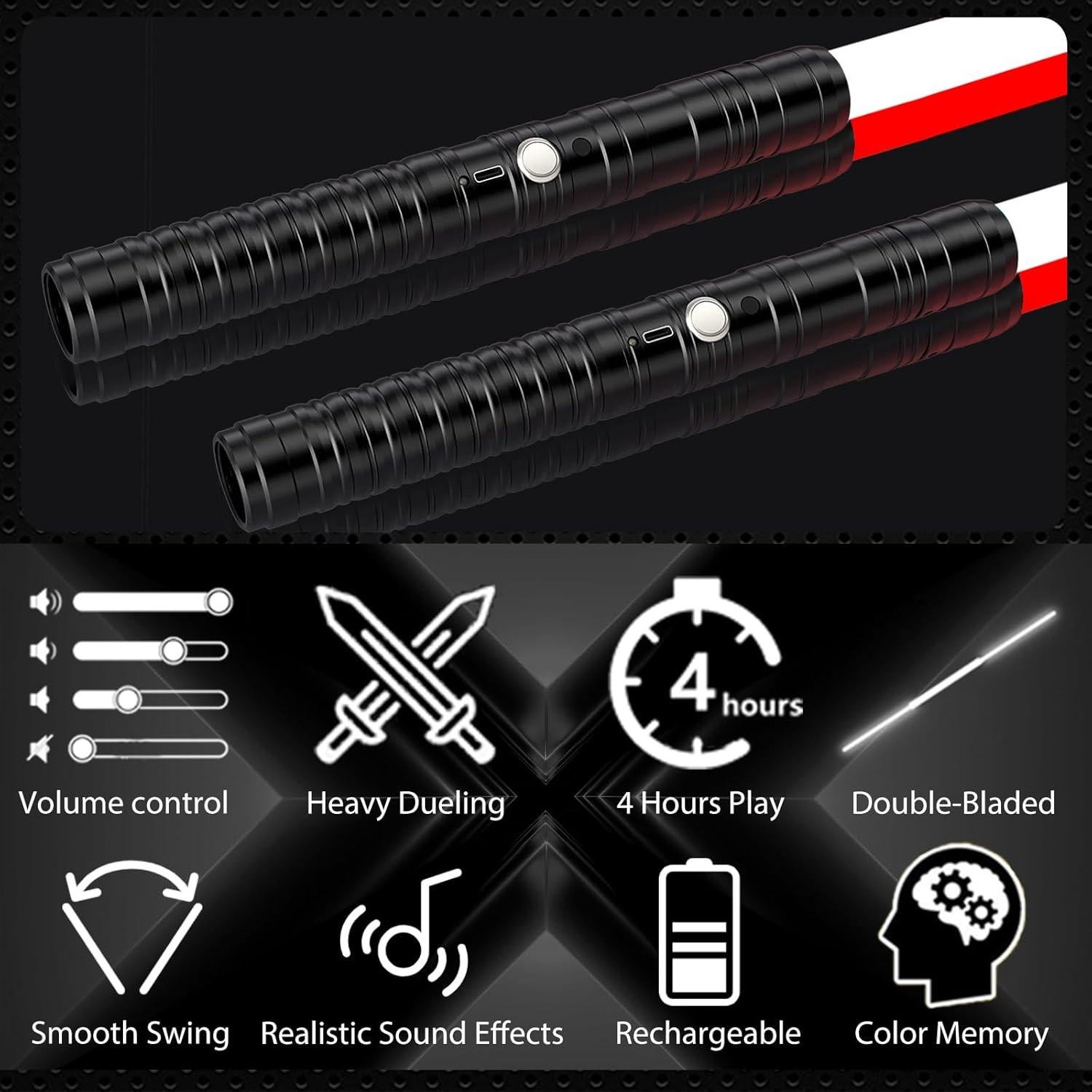 Sable de Luz RGB Beyondtrade 15 Colores Recargable Tipo-C