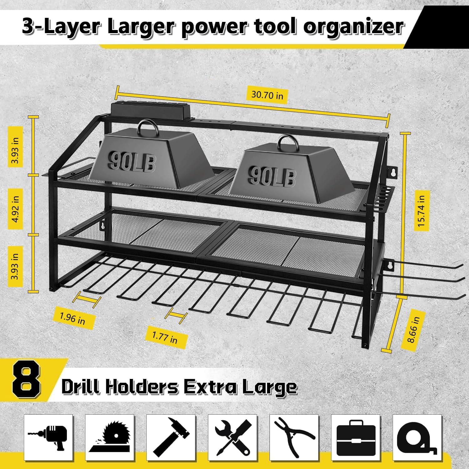 Organizador de Herramientas FULOOPHI Montado en Pared 81 kg