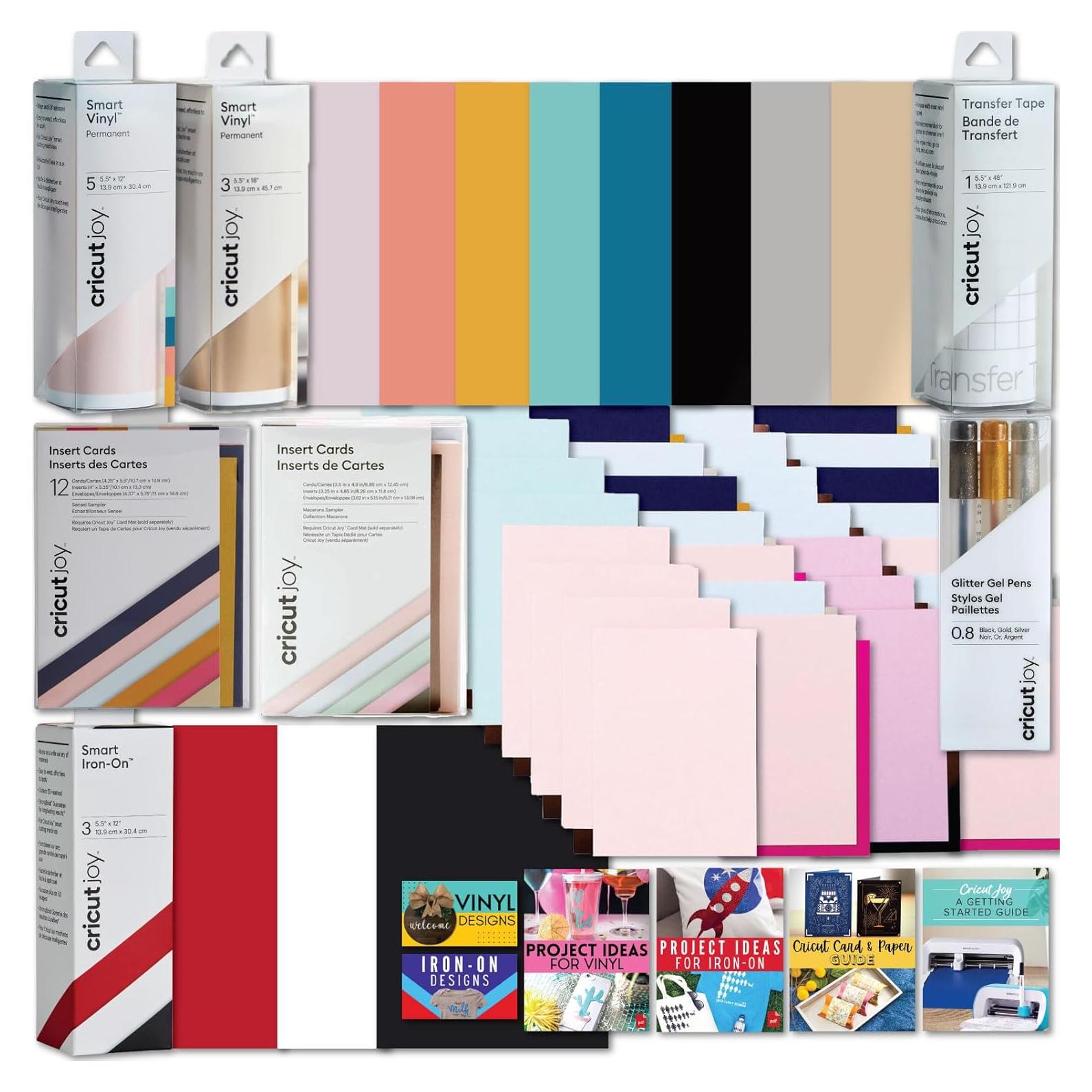 Kit de Muestras Deluxe Cricut Joy - 44 Piezas para Manualidades