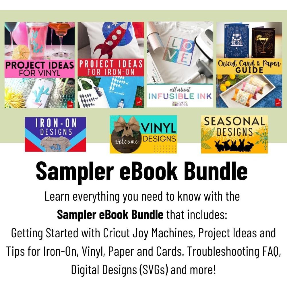 Kit de Muestras Deluxe Cricut Joy - 44 Piezas para Manualidades