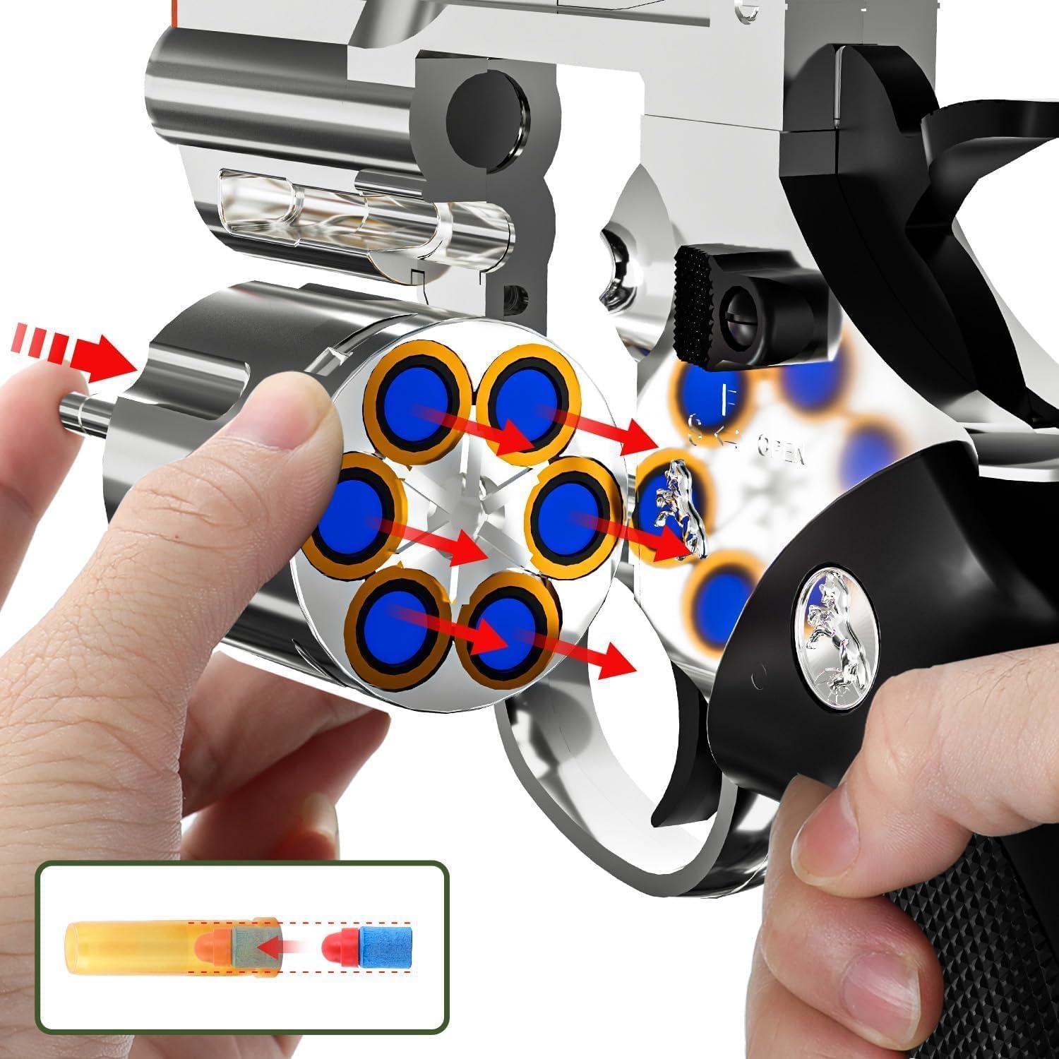 Revolver de Juguete Monochildoing con Balas Blandas 272g