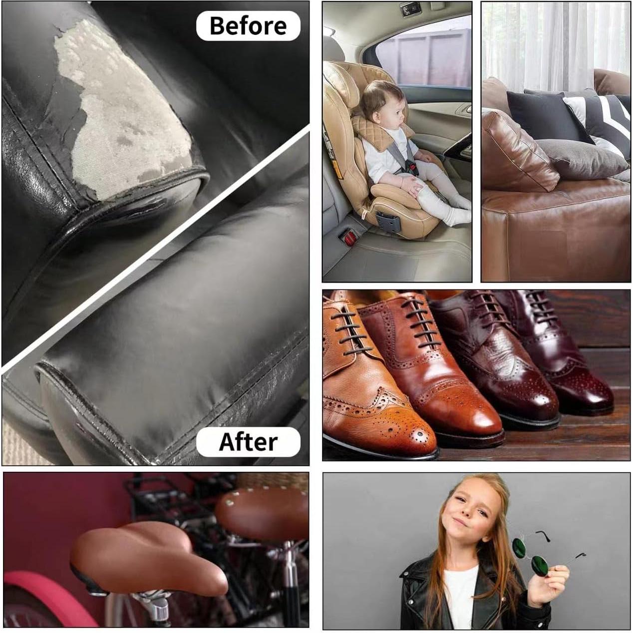 Parche de Reparación de Cuero Numola 7.62x10.16 cm Beige