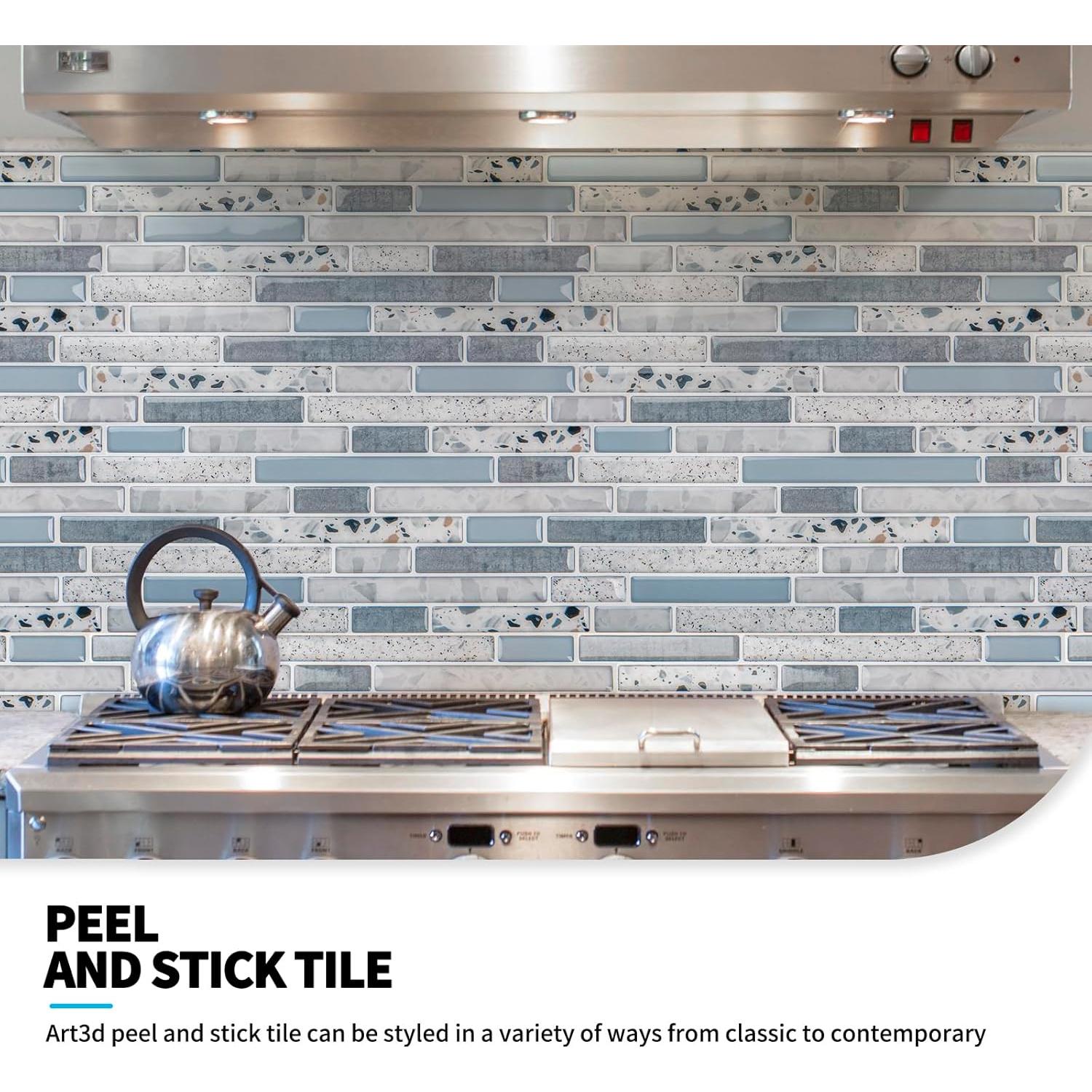 Azulejos Autoadhesivos Art3d 30x30cm - 10 Hojas Mármol