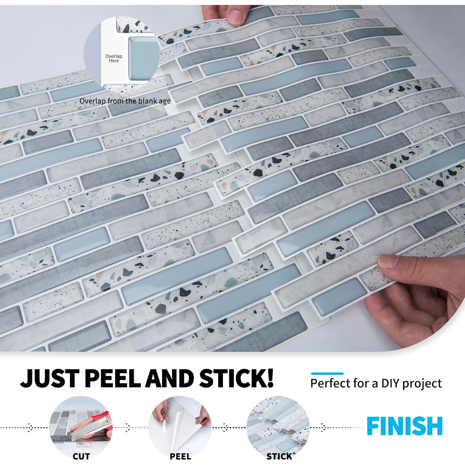 Azulejos Autoadhesivos Art3d 30x30cm - 10 Hojas Mármol