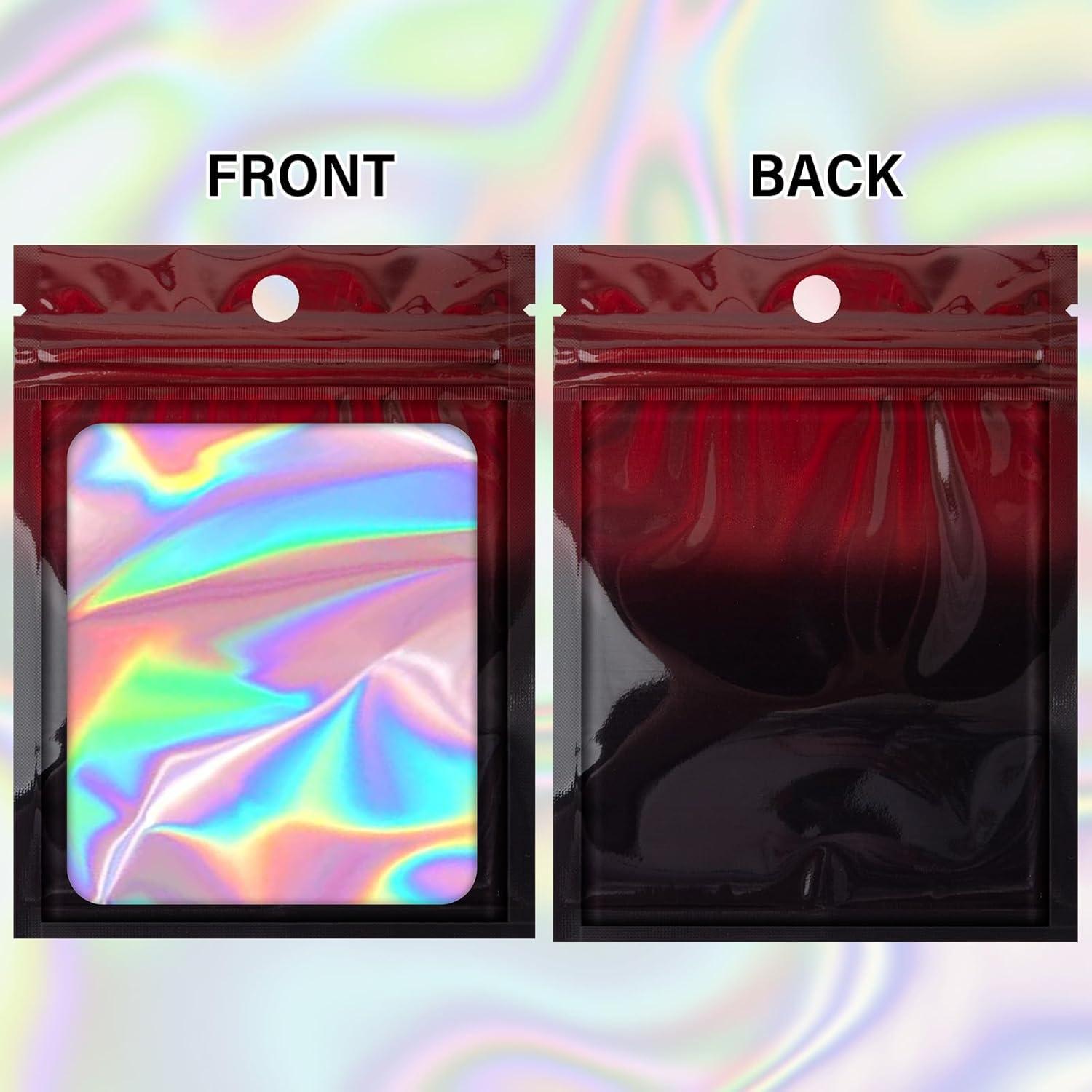 Bolsas de Empaque Reutilizables HOUSIM 100 Piezas Holográfico 8.9x11.9 cm