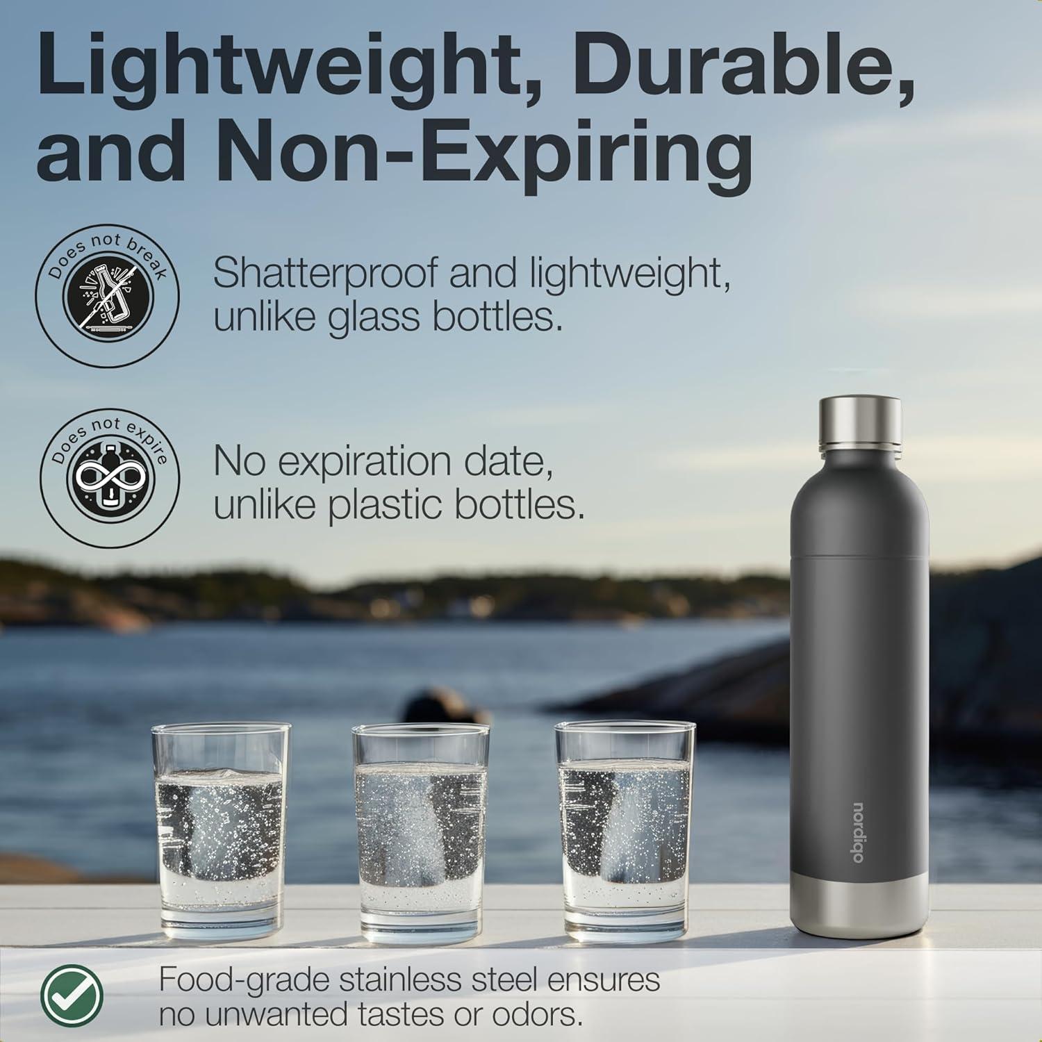 Botella de Acero Inoxidable Nordiqo 977 ml - Paquete de 2