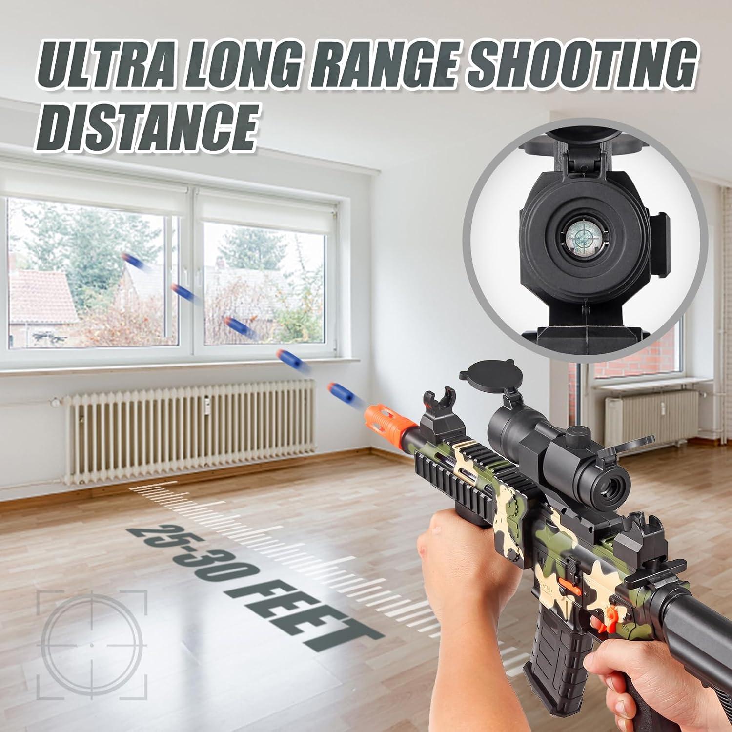 Rifle Francotirador Eléctrico COOLFOX 55,88 cm con 120 Dardos