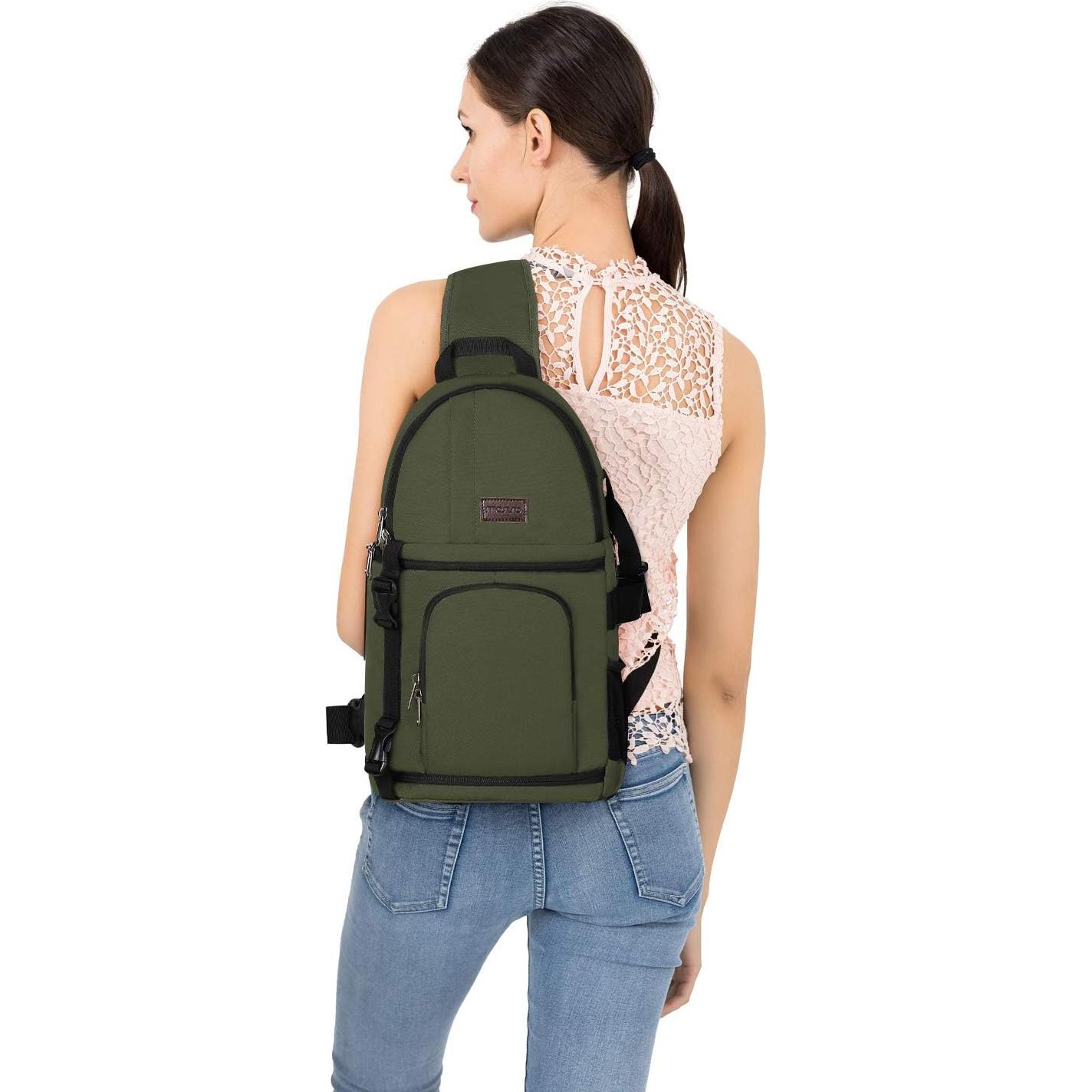 Bolsa de Mensajero MOSISO para Cámara DSLR/SLR/Mirrorless Verde