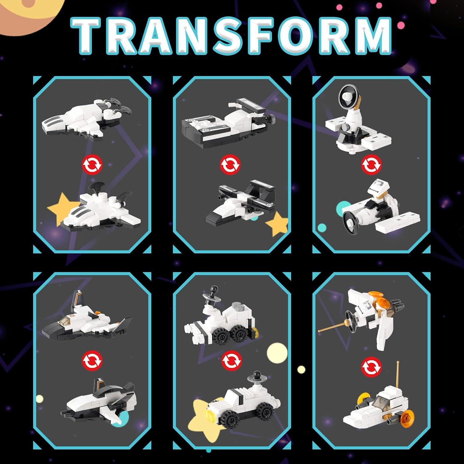 Juguete de Construcción DADMCFD Transbordador Espacial 25 en 1