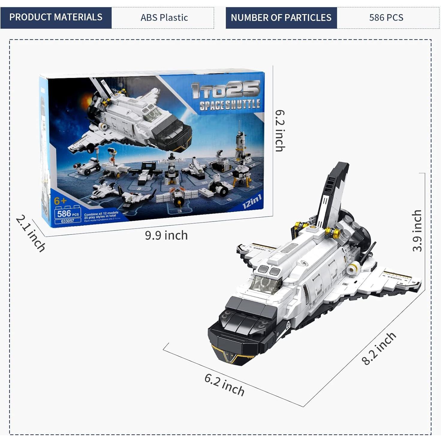 Juguete de Construcción DADMCFD Transbordador Espacial 25 en 1