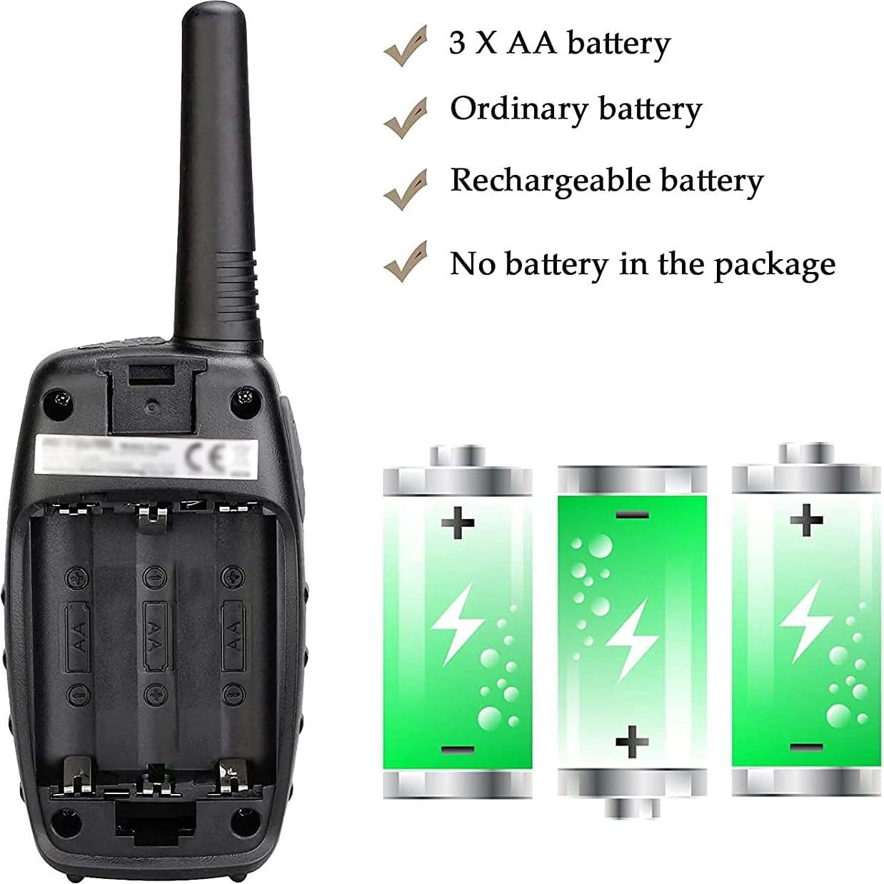 Walkie Talkies Retevis RT628 para Niños - 22 Canales, Bloqueo Teclado