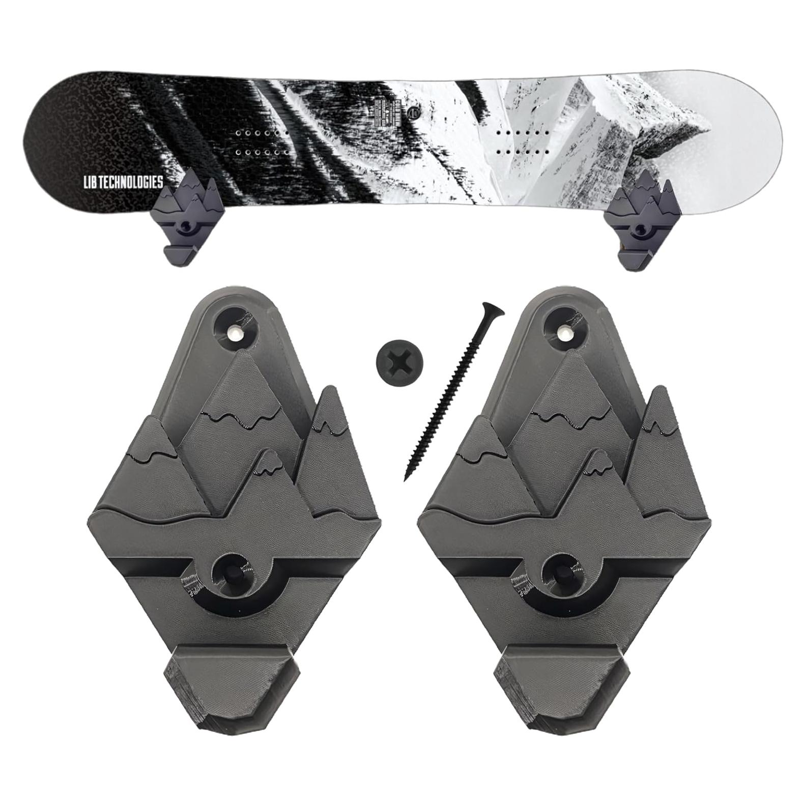 Soporte de Pared para Snowboard Impresión 3D Negro Universal