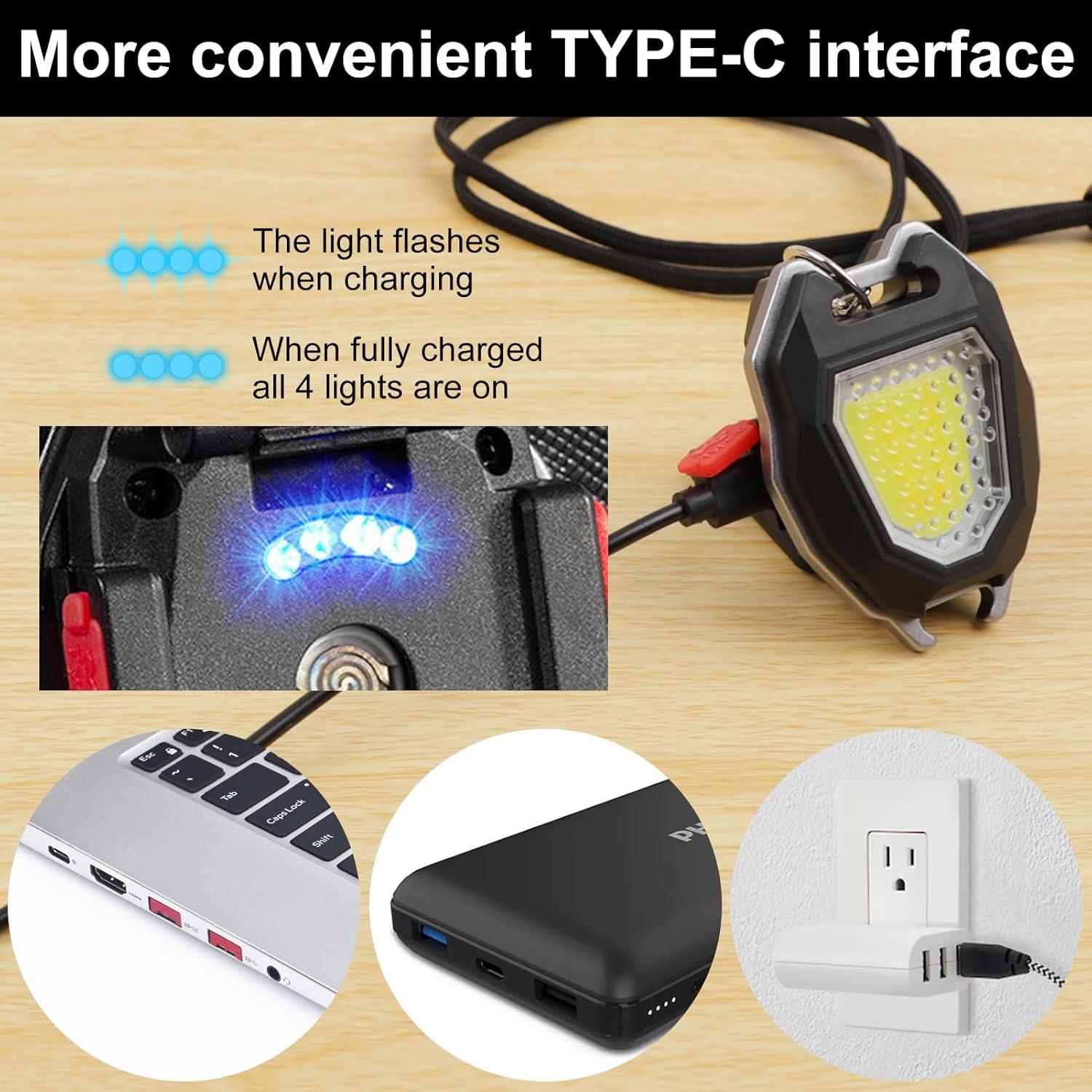 Linterna LED Recargable SEFONE 1200 Lúmenes 7 Modos