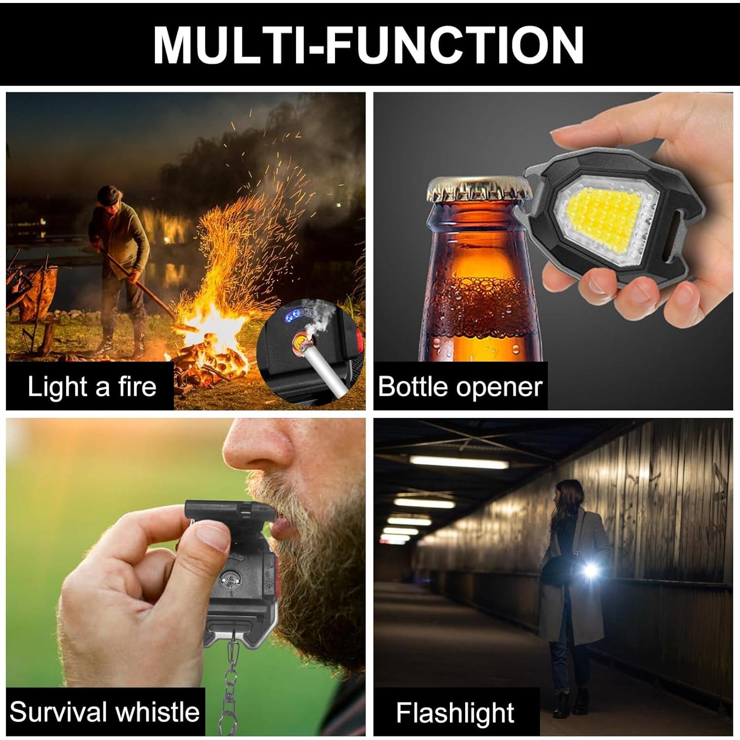 Linterna LED Recargable SEFONE 1200 Lúmenes 7 Modos