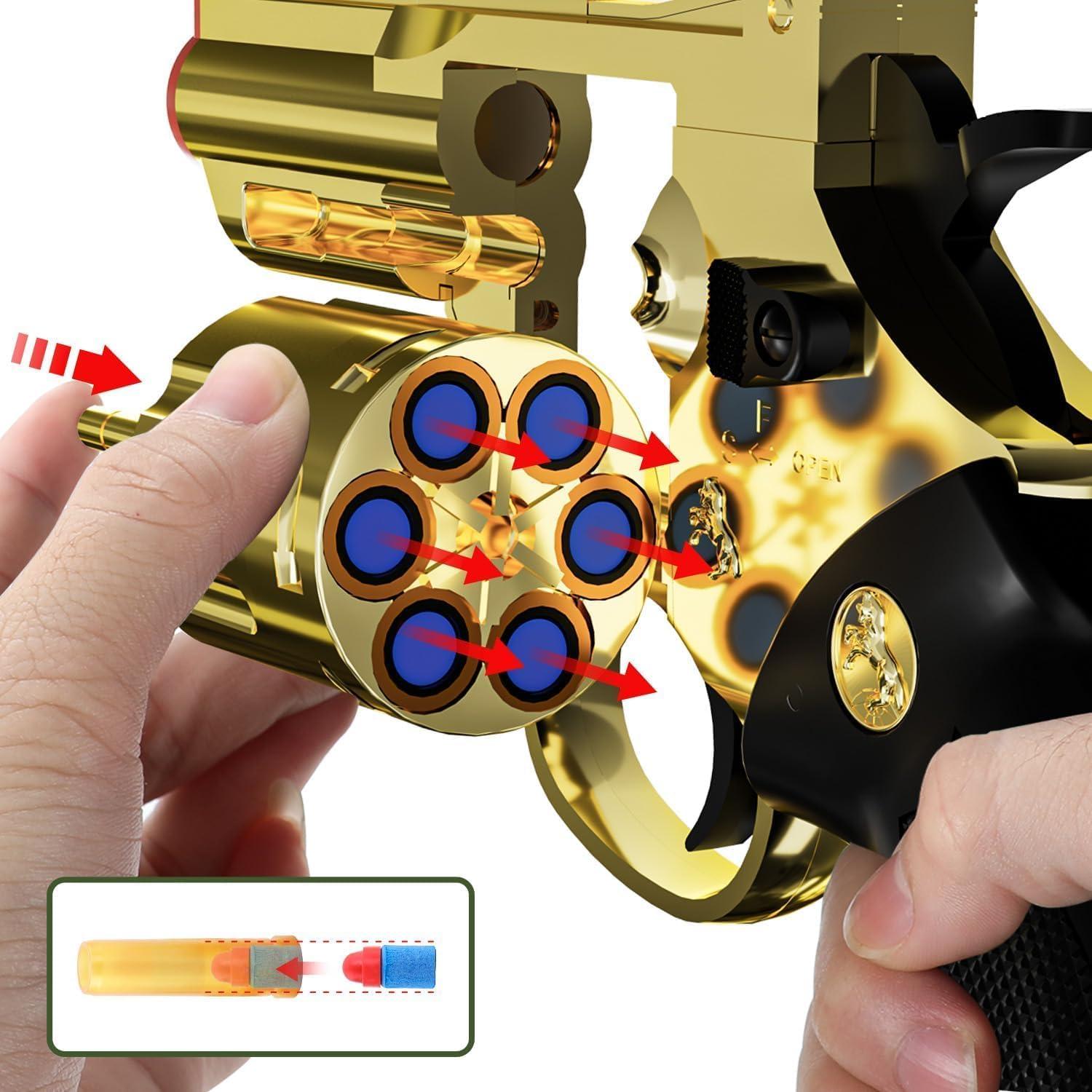 Revolver de Juguete Monochildoing con Funda Dorada 295g