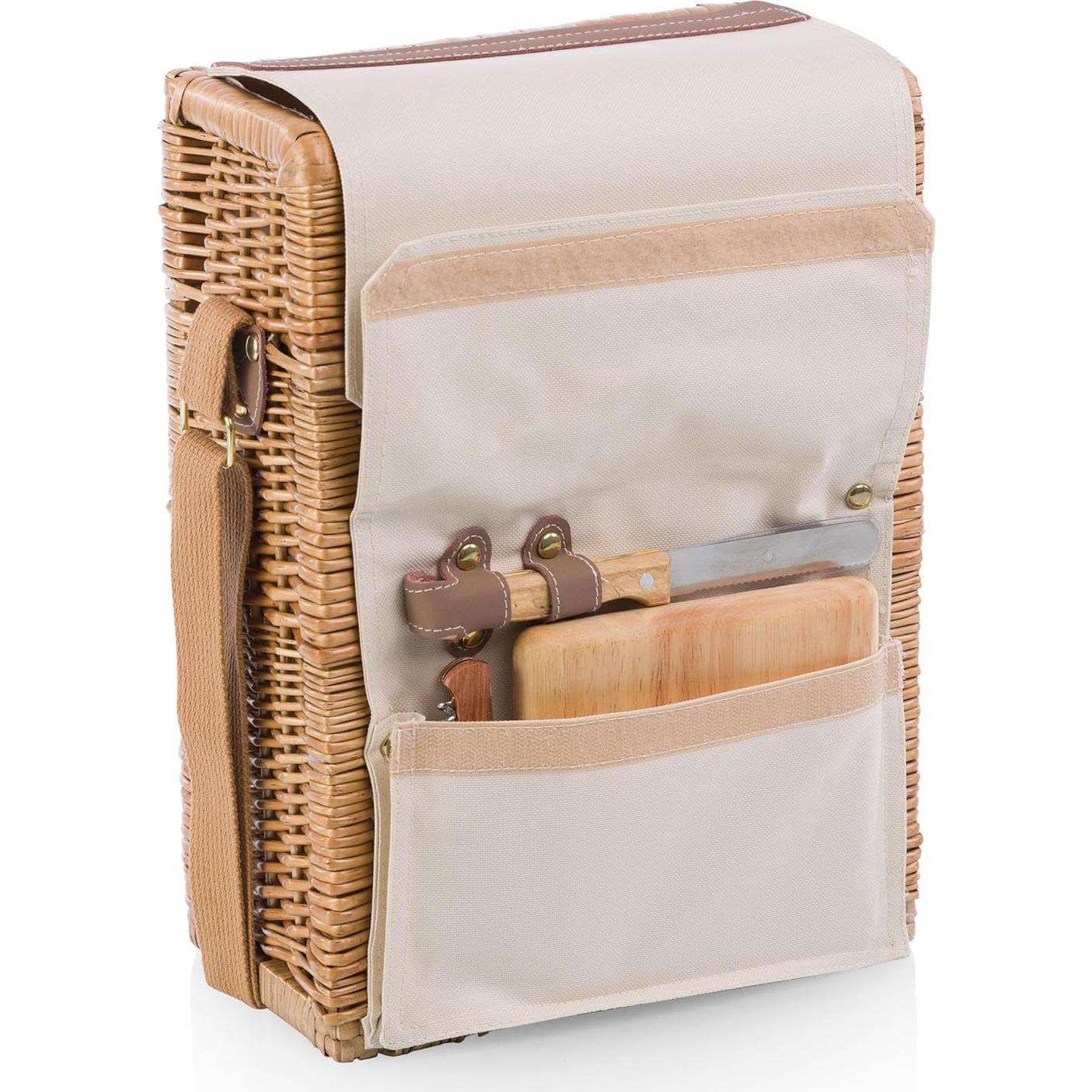 Cesta de Picnic de Vino y Queso Corsica PICNIC TIME 34.92x24.77x16.51cm