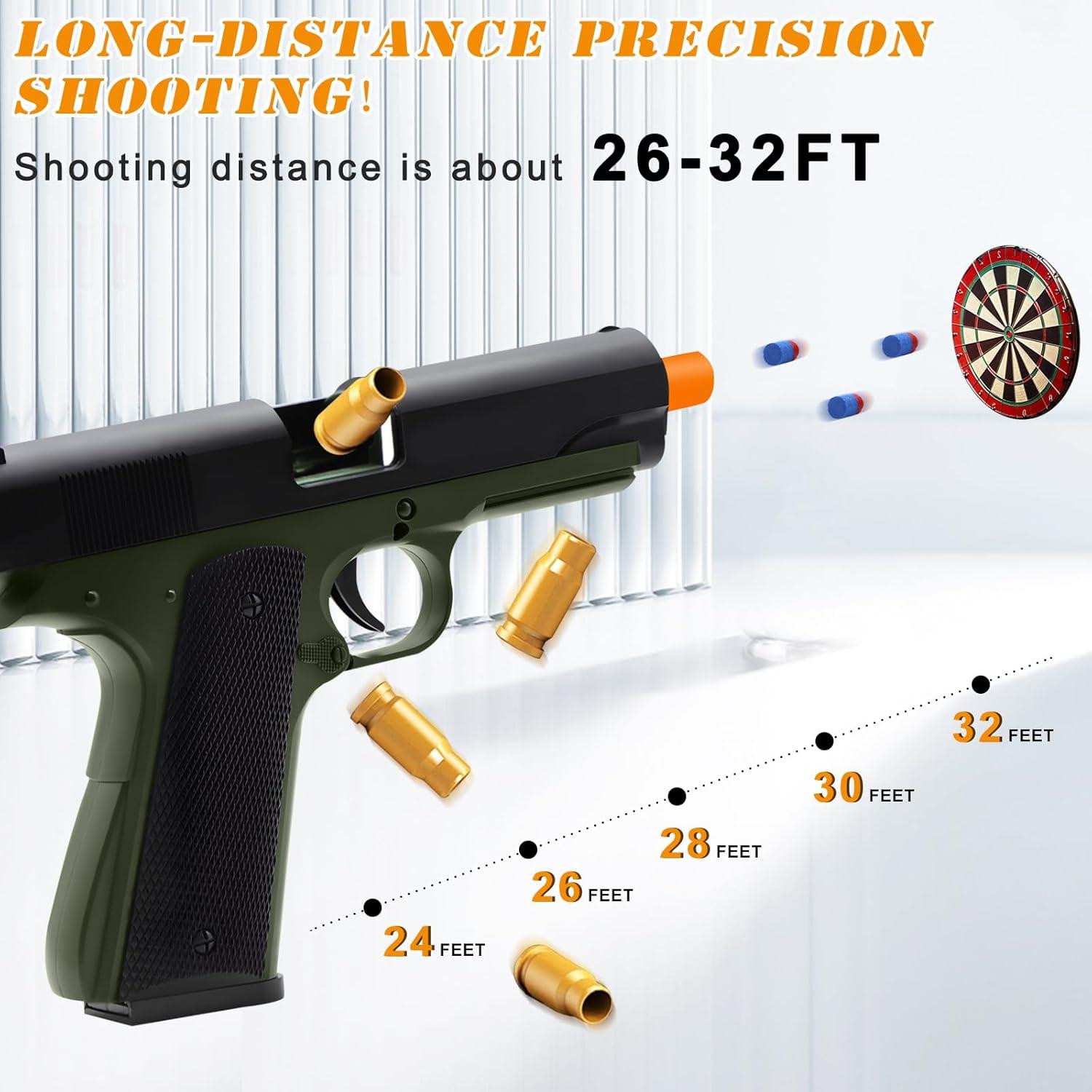 Pistola de Juguete Spcozgil con 50 Balas de Espuma EVA