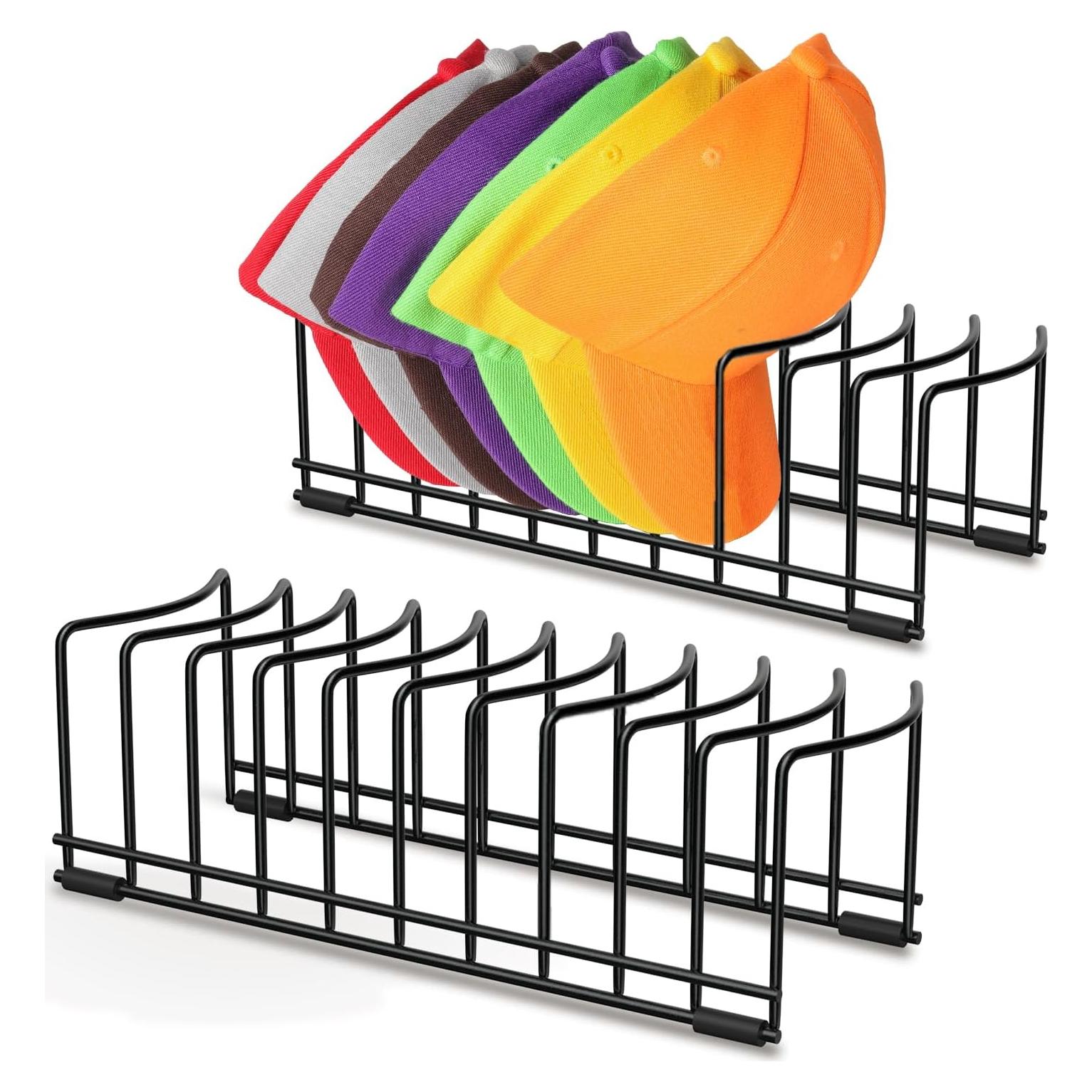 Soporte para Sombreros Ginyoyo - Organizador de 2 Piezas Negro
