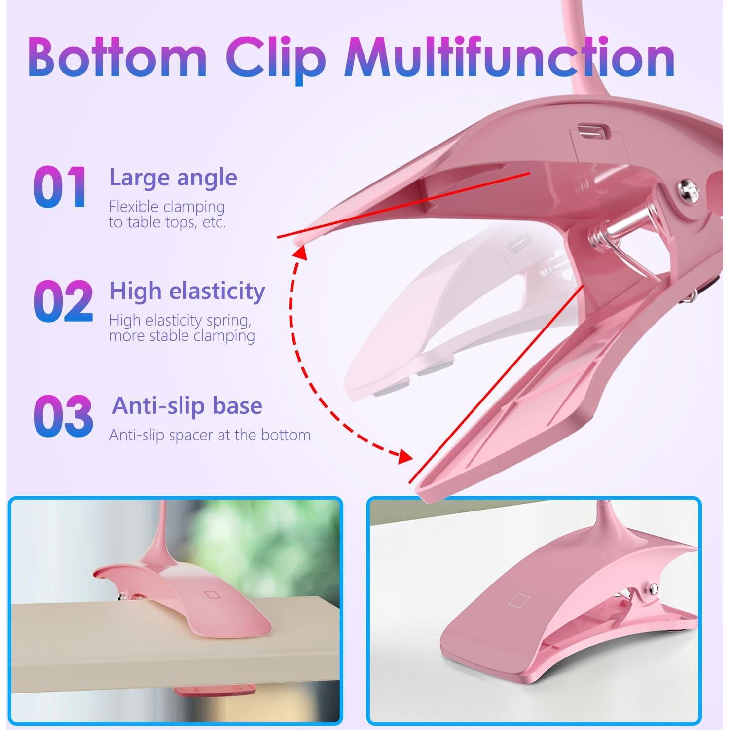 Lámpara UV Recargable AORAEM para Uñas de Gel Rosa