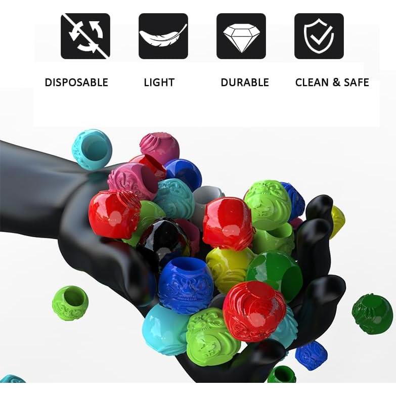 Tazas de Tinta para Tatuajes Moricher 200 Pcs 8 Colores