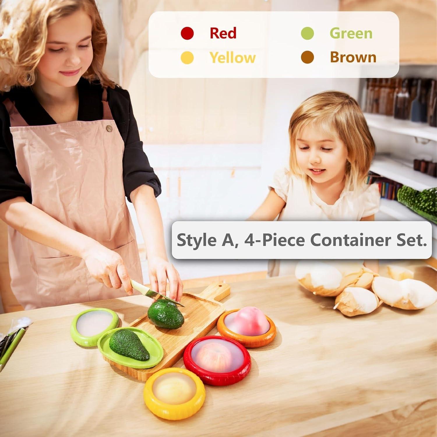 Set de 4 Contenedores de Almacenamiento SOOPLEU para Frutas