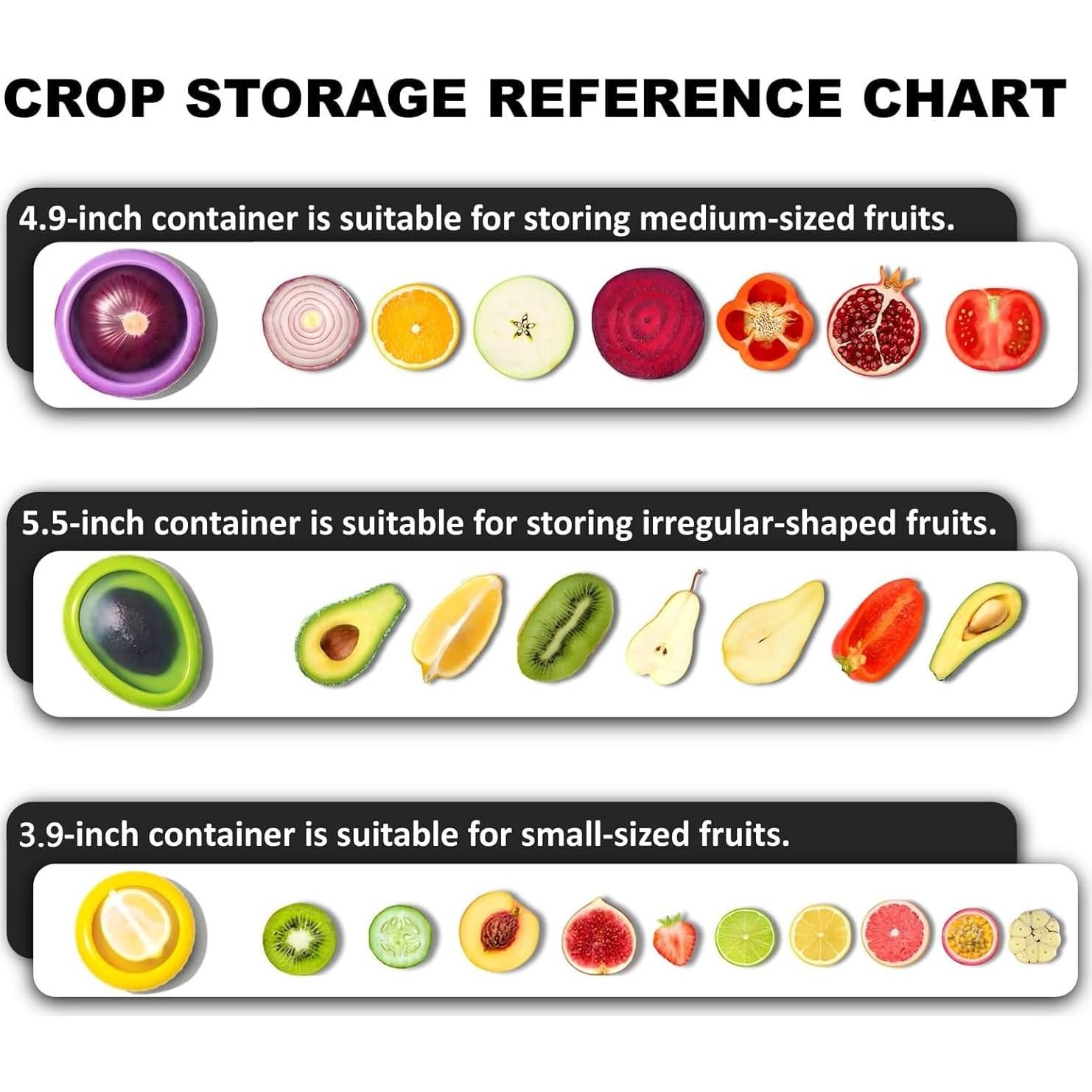 Set de 4 Contenedores de Almacenamiento SOOPLEU para Frutas