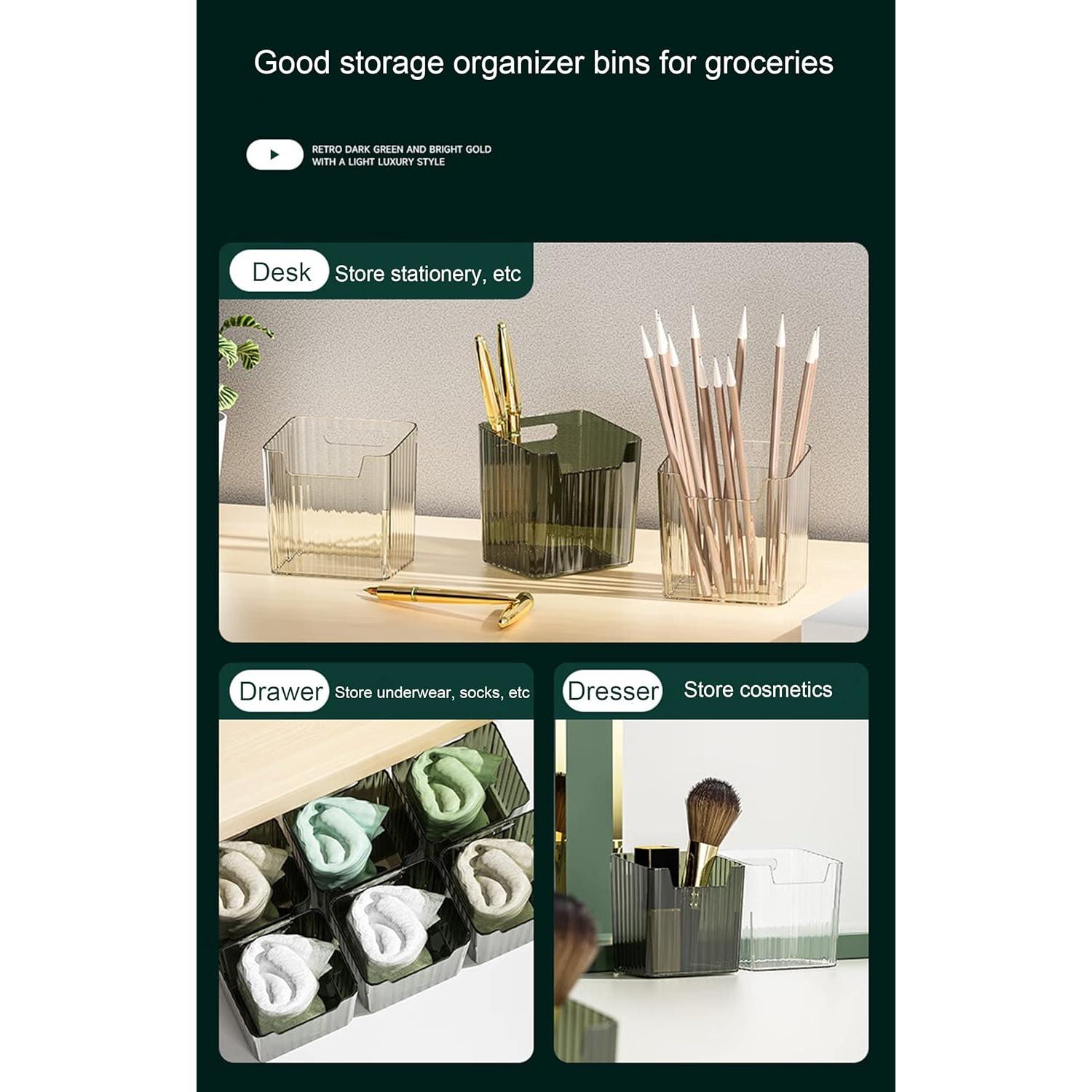 Juego de 2 Contenedores Organizadores Lae Nuvole Transparentes