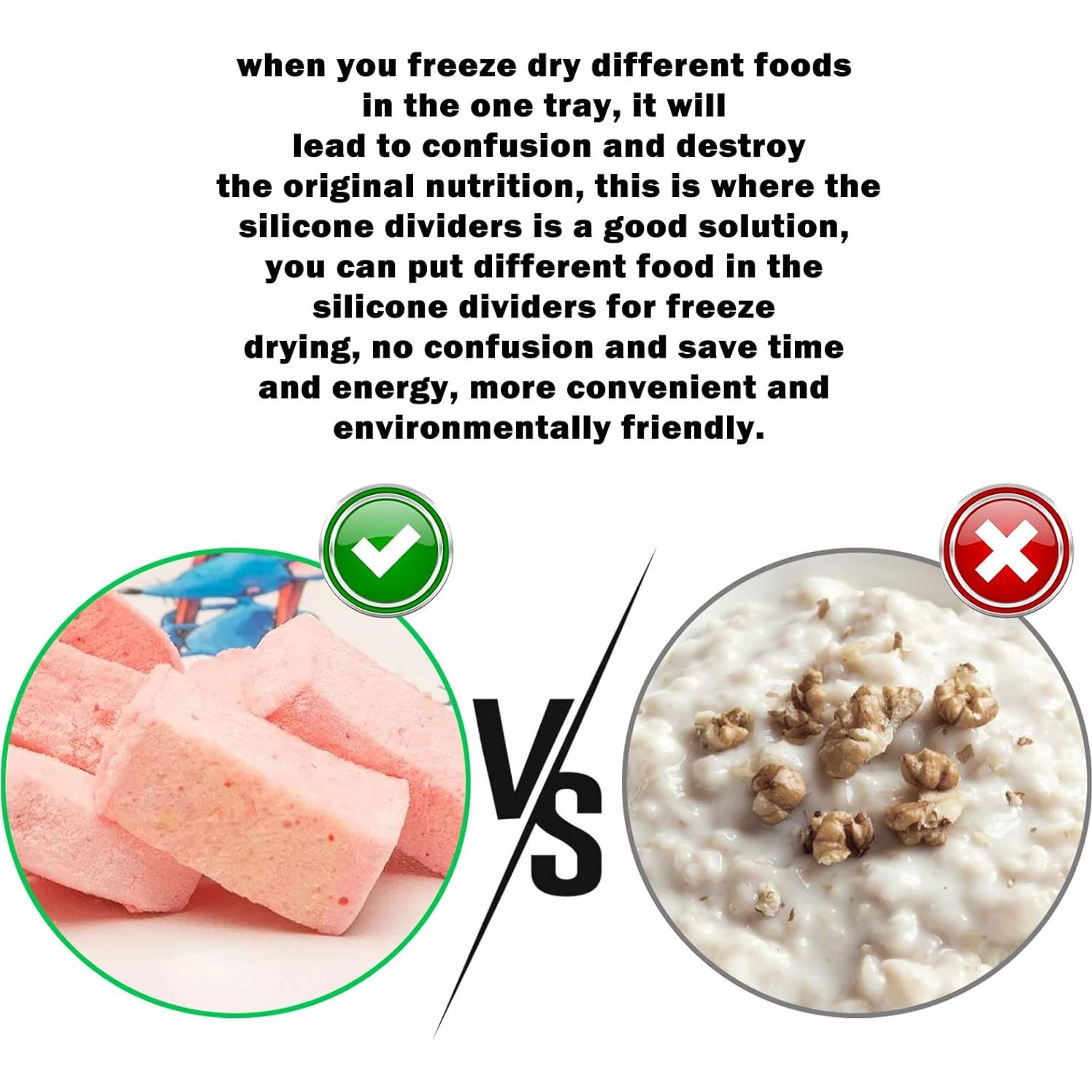 Divisores de bandeja para liofilizador Vodolo - Silicona 4 cavidades